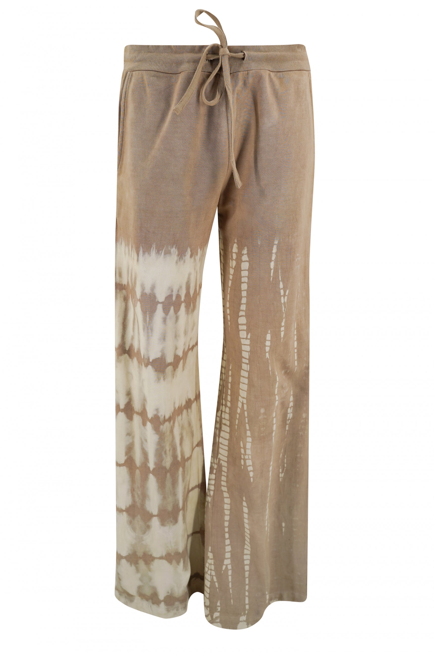 Bohemian broek in taupe tie dye van ibzmode, Brands of Ibiza
