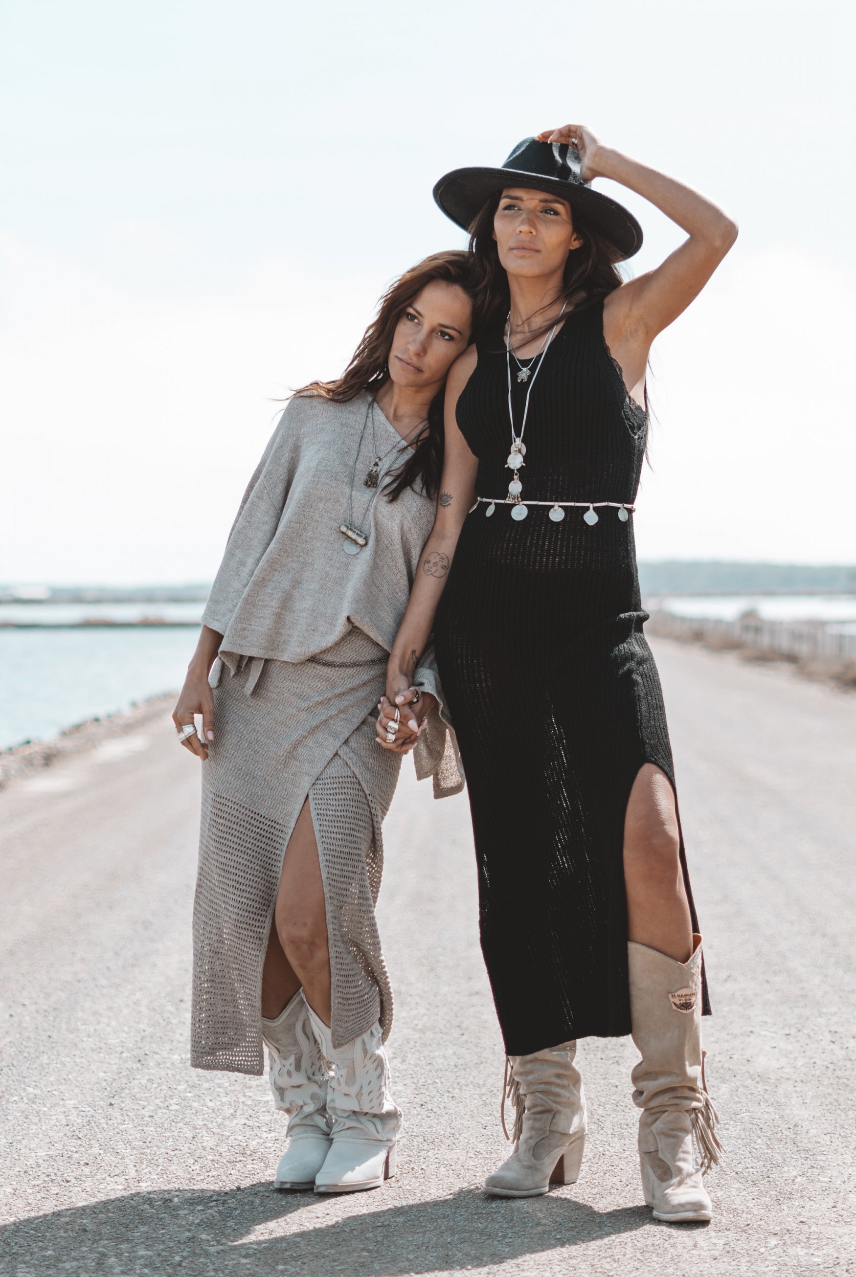 Bohemian jurk in black van MOOST Wanted, Brands of Ibiza