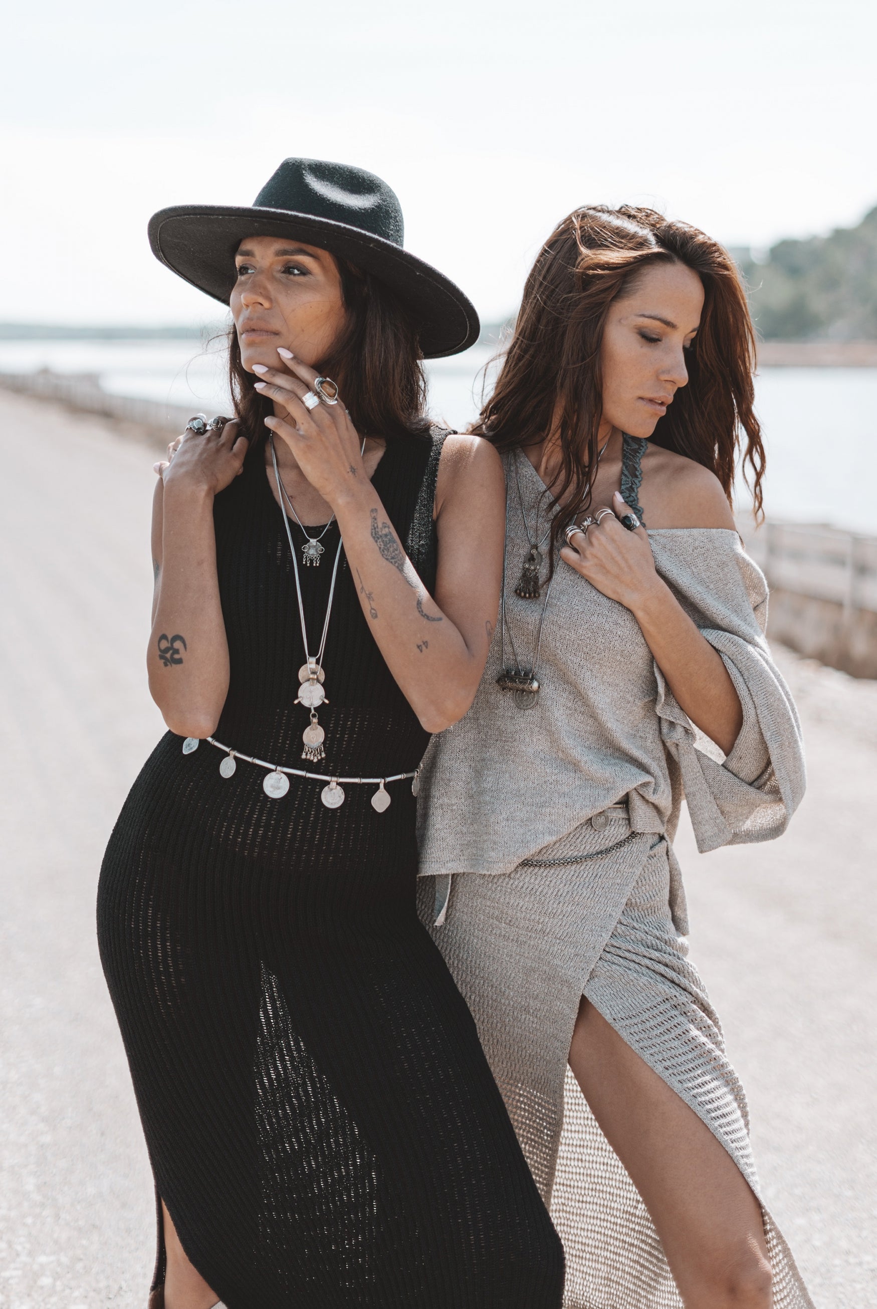 Bohemian jurk in black van MOOST Wanted, Brands of Ibiza