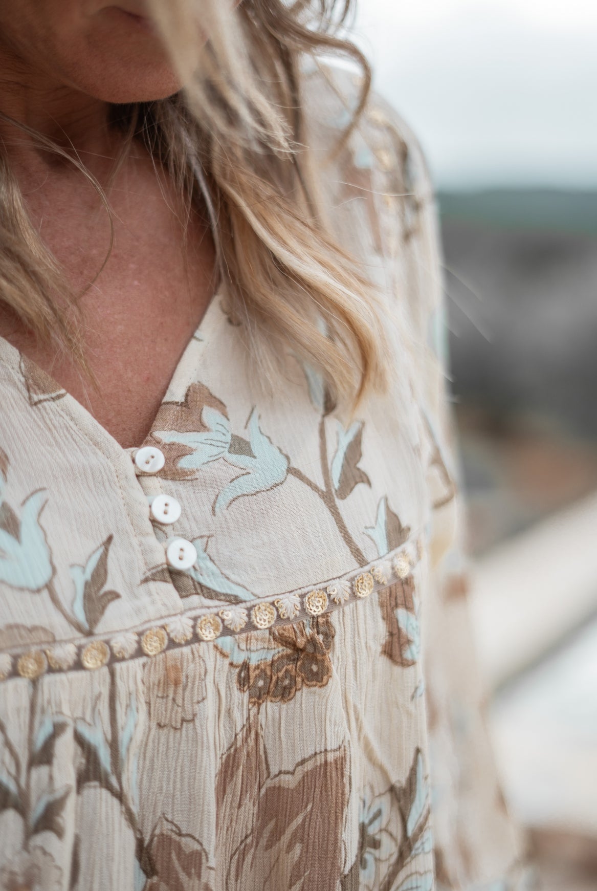 Bohemian blouse in natural from ibzmode, Brands of Ibiza