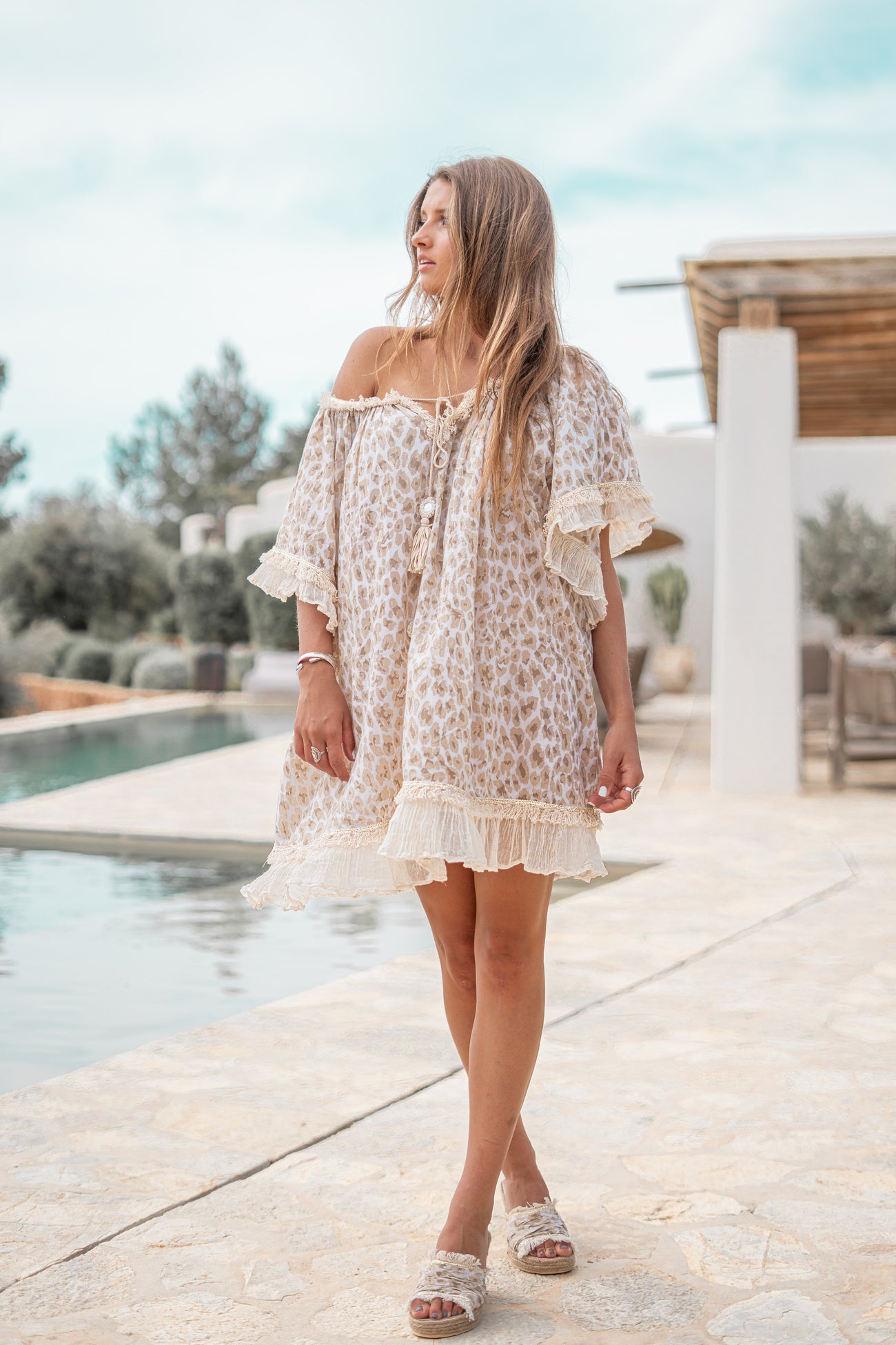 Bohemian item in leopard natural van ibzmode, Brands of Ibiza