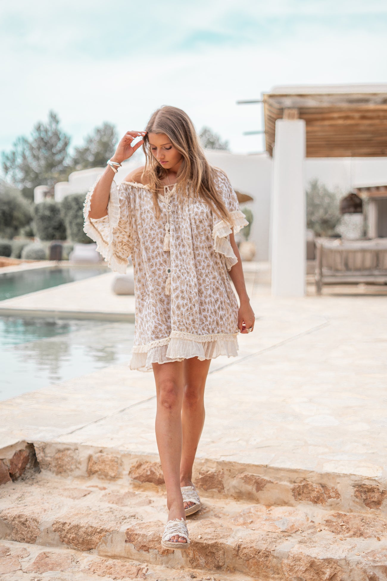 Bohemian item in leopard natural van ibzmode, Brands of Ibiza