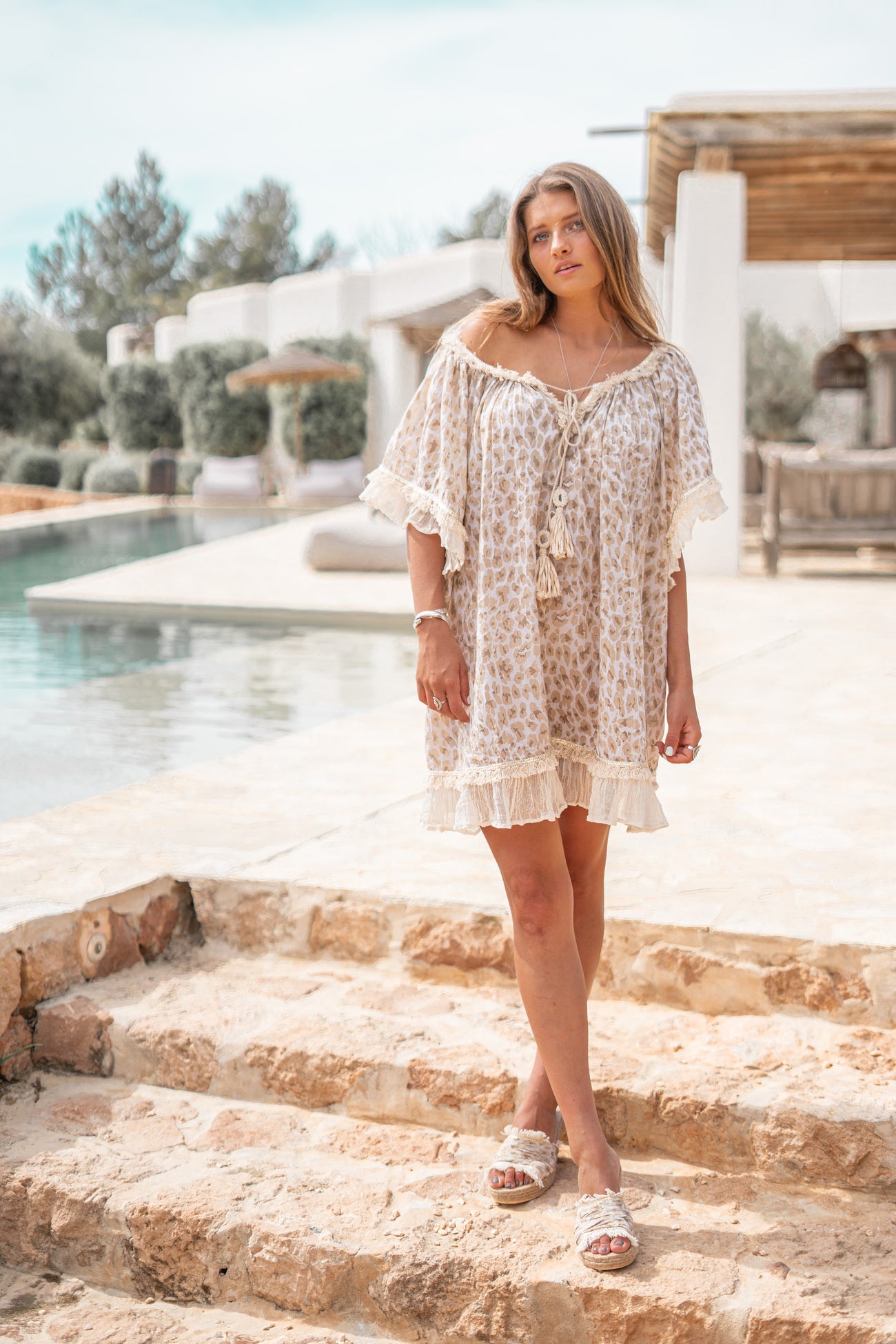 Bohemian item in leopard natural van ibzmode, Brands of Ibiza