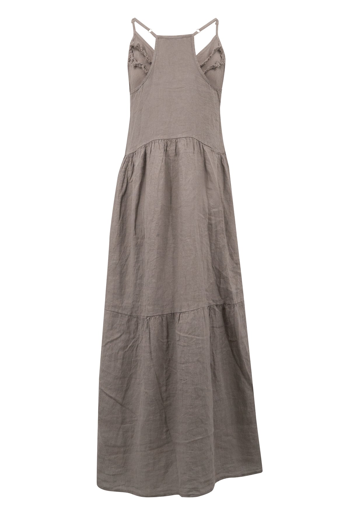 Bohemian jurk in taupe van ibzmode, Brands of Ibiza