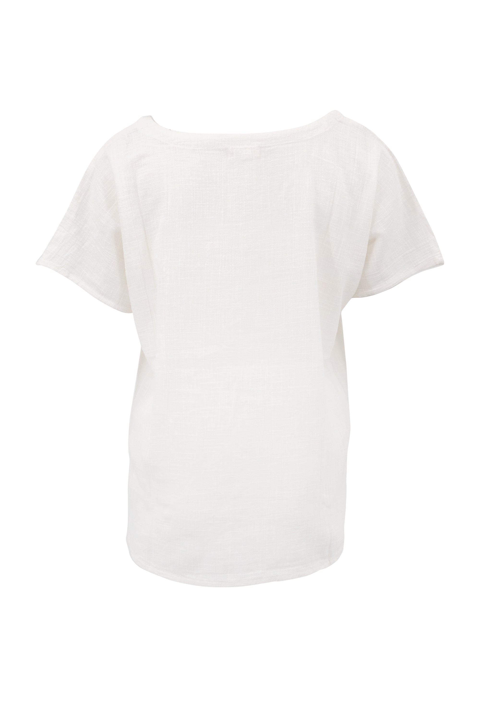 Bohemian top in white van ibzmode, Brands of Ibiza