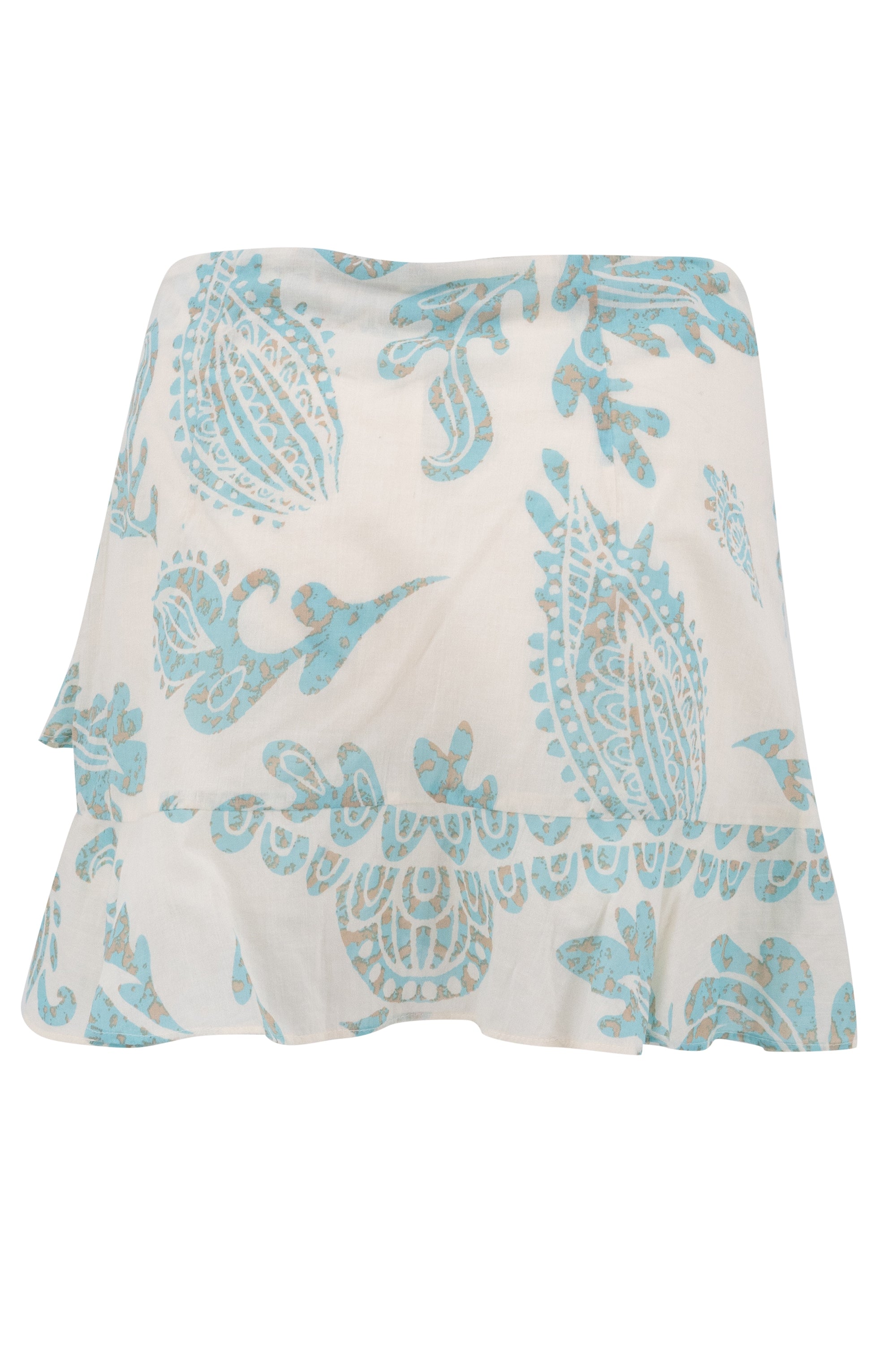 Bohemian rok in aqua van ibzmode, Brands of Ibiza