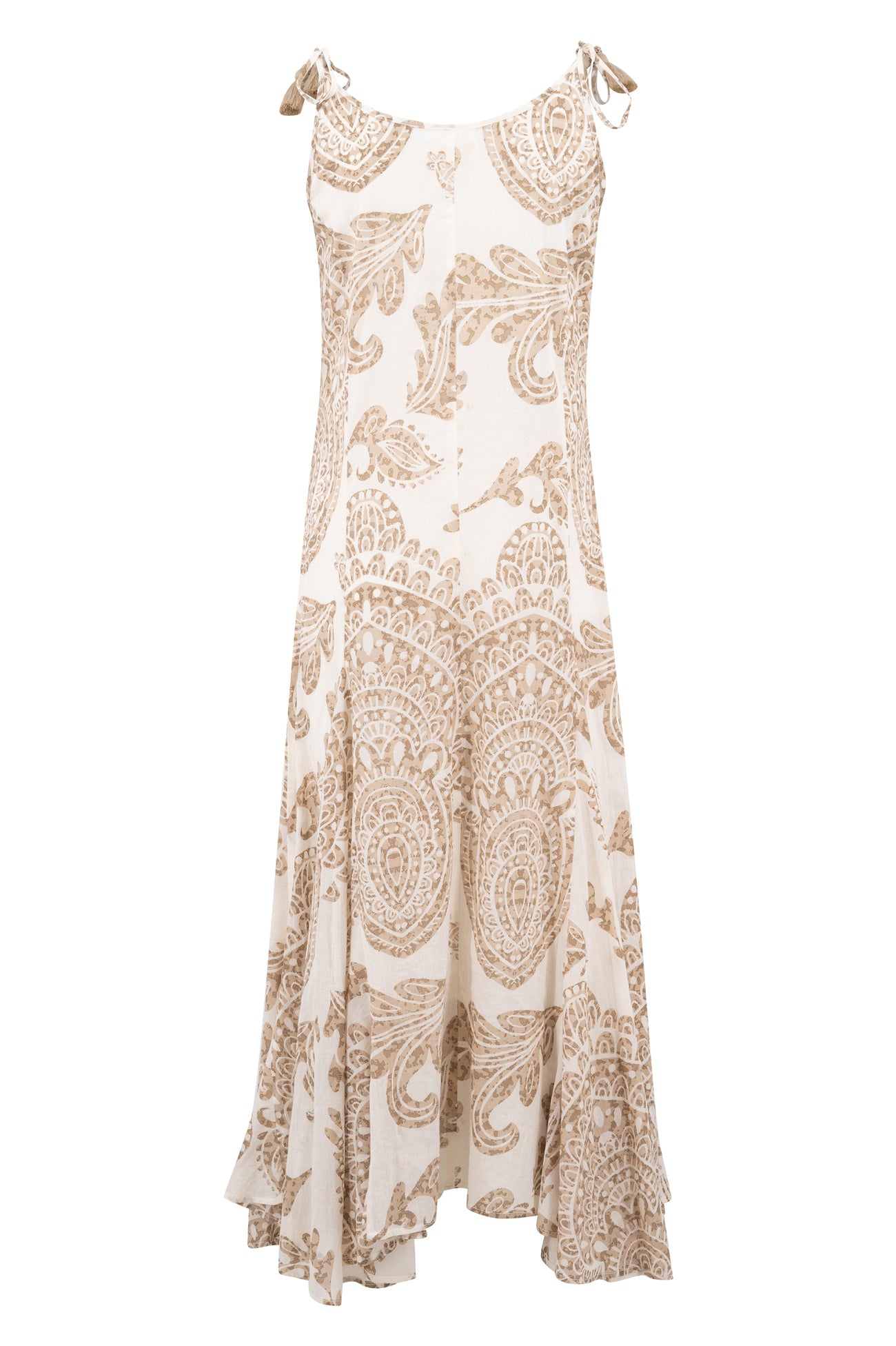 Bohemian jurk in taupe van ibzmode, Brands of Ibiza