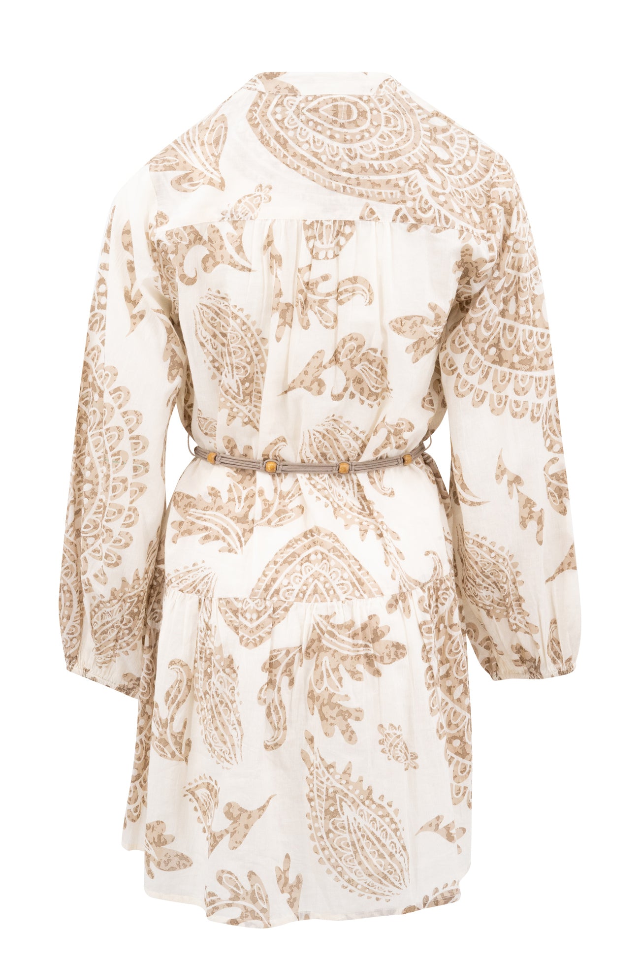 Bohemian jurk in taupe van ibzmode, Brands of Ibiza