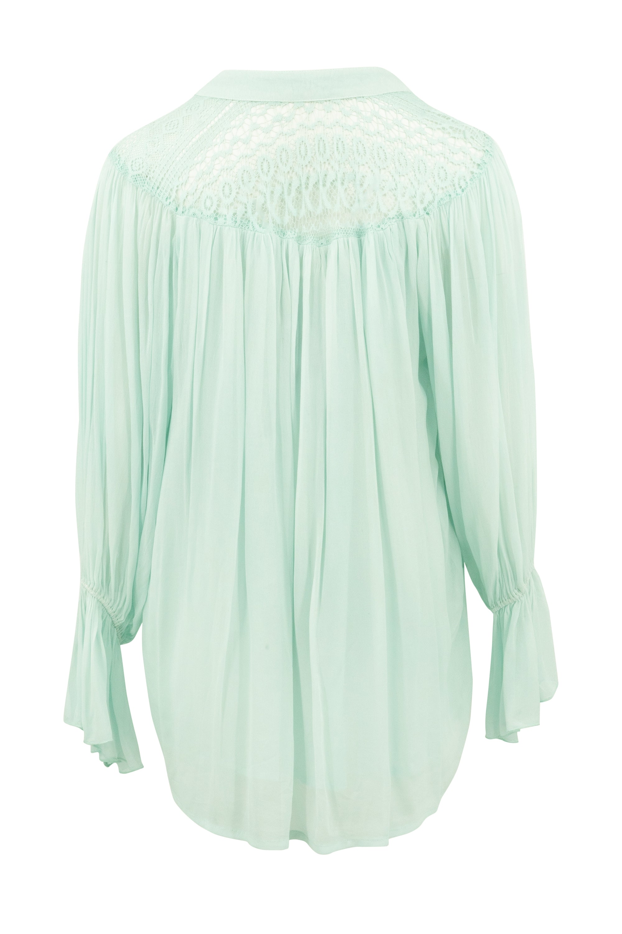 Bohemian blouse in mint van ibzmode, Brands of Ibiza