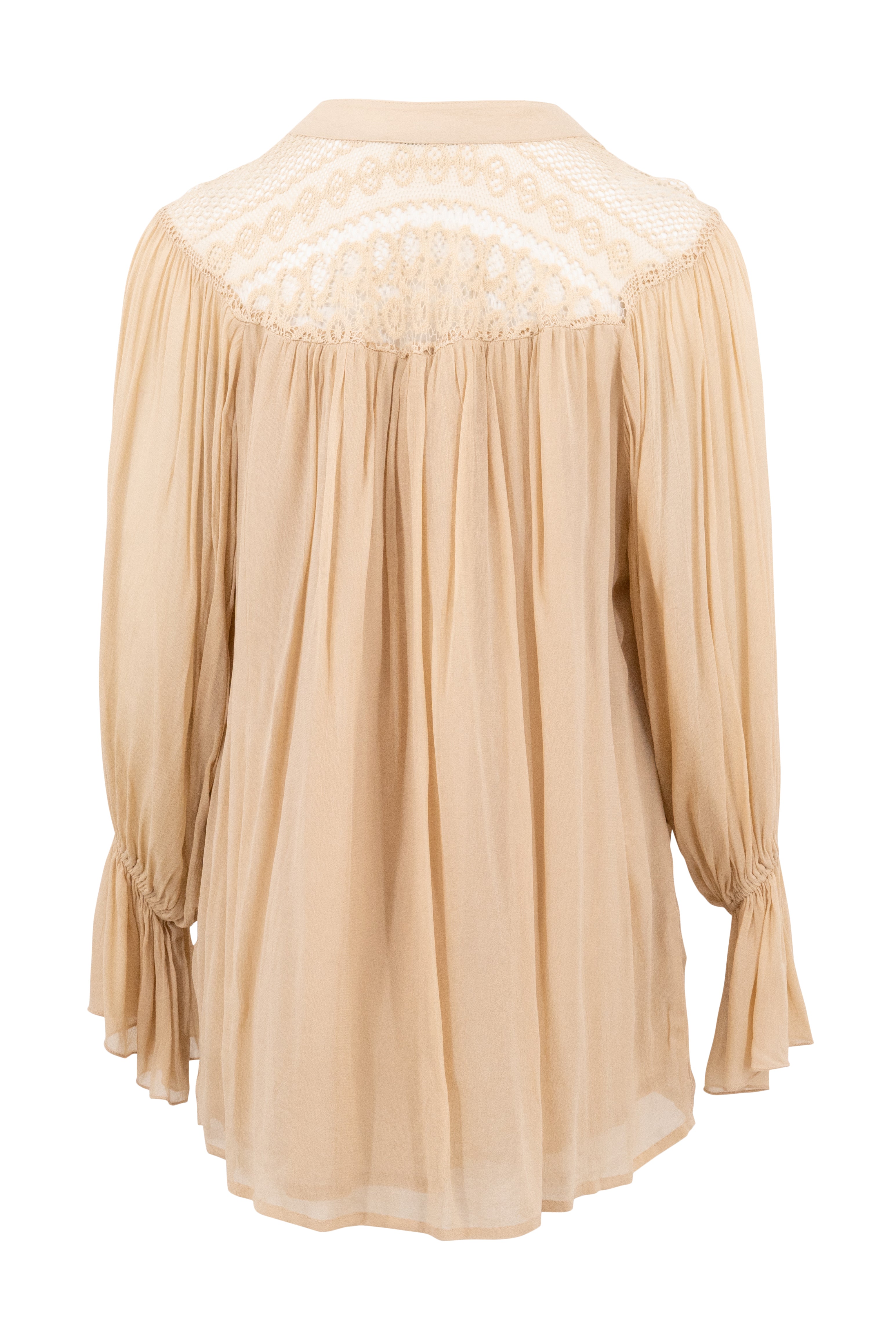 Bohemian blouse in powder van ibzmode, Brands of Ibiza