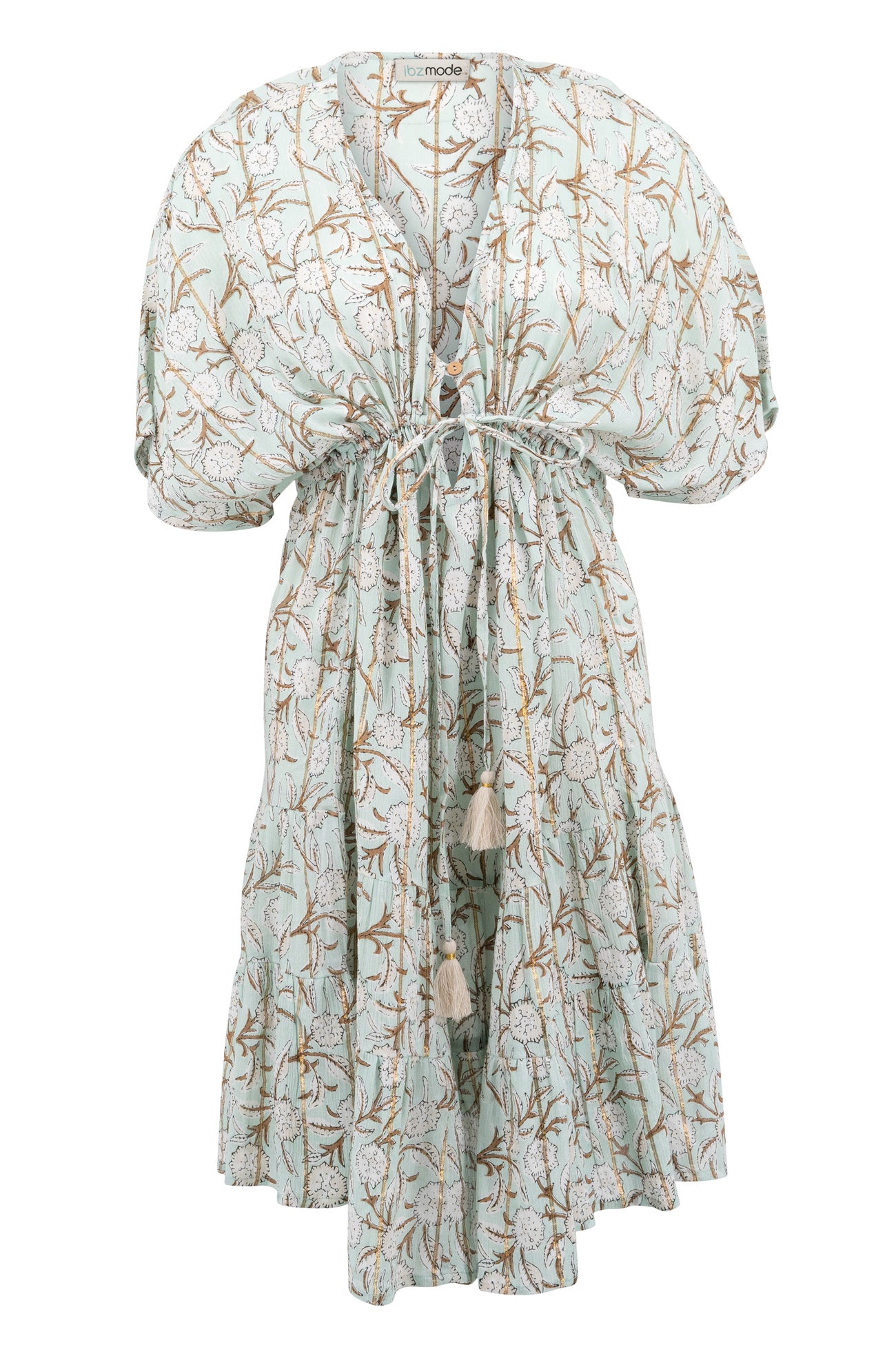 Bohemian dress in mint from ibzmode, Brands of Ibiza