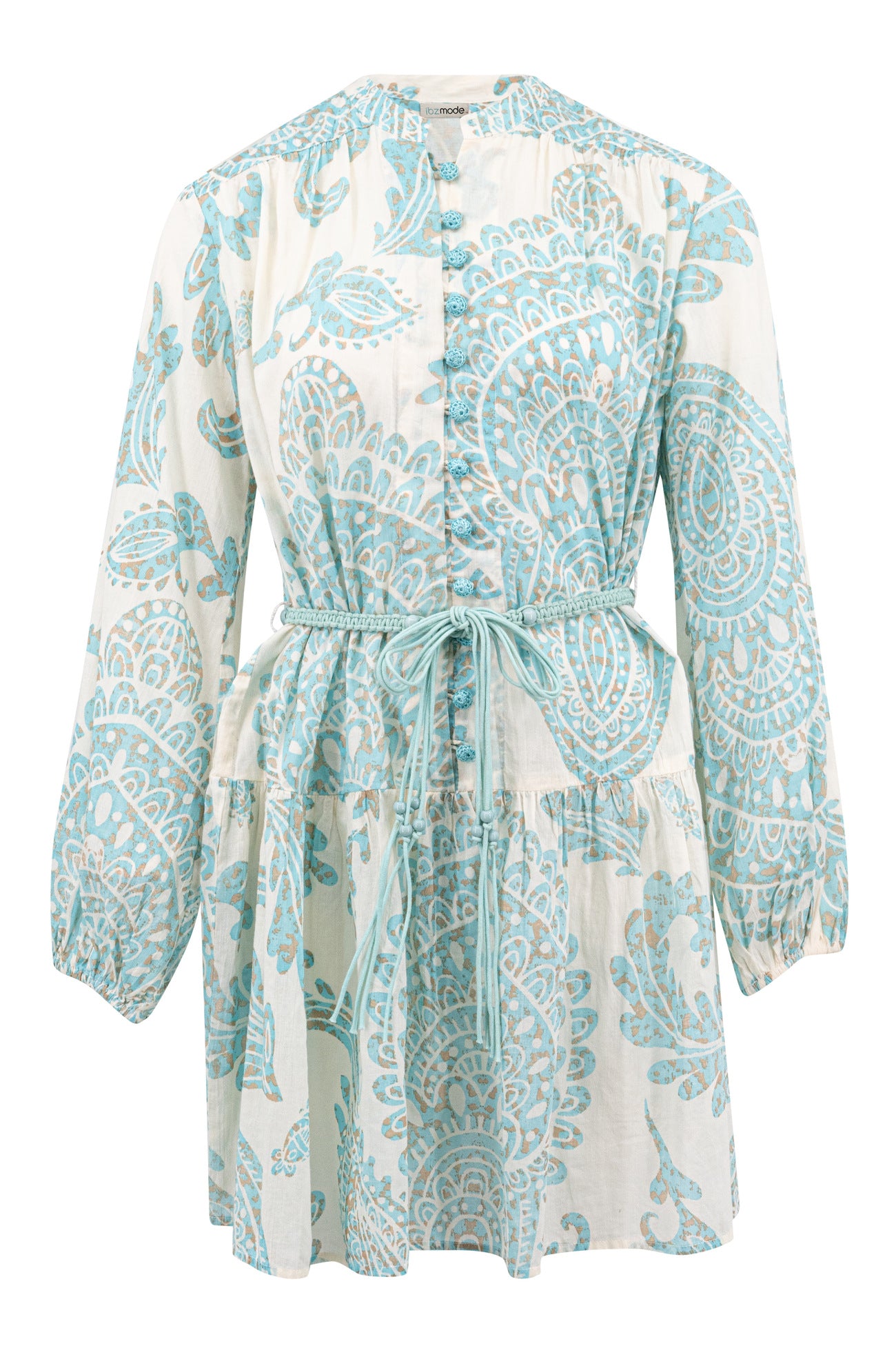 Bohemian jurk in aqua van ibzmode, Brands of Ibiza