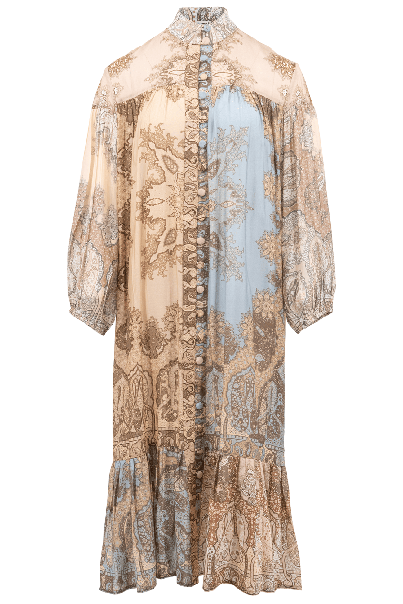 Bohemian jurk in light taupe van ibzmode, Brands of Ibiza