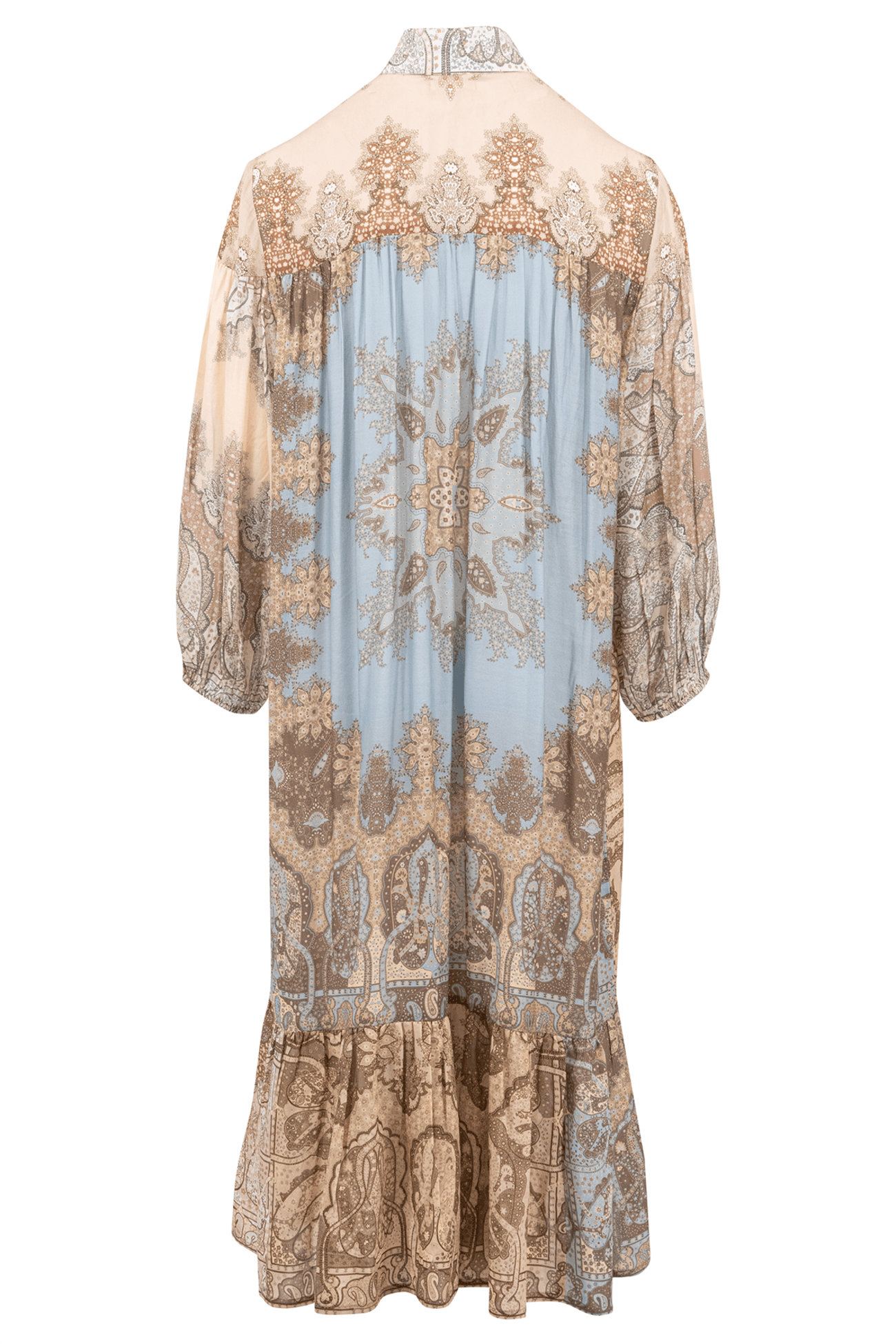 Bohemian jurk in light taupe van ibzmode, Brands of Ibiza