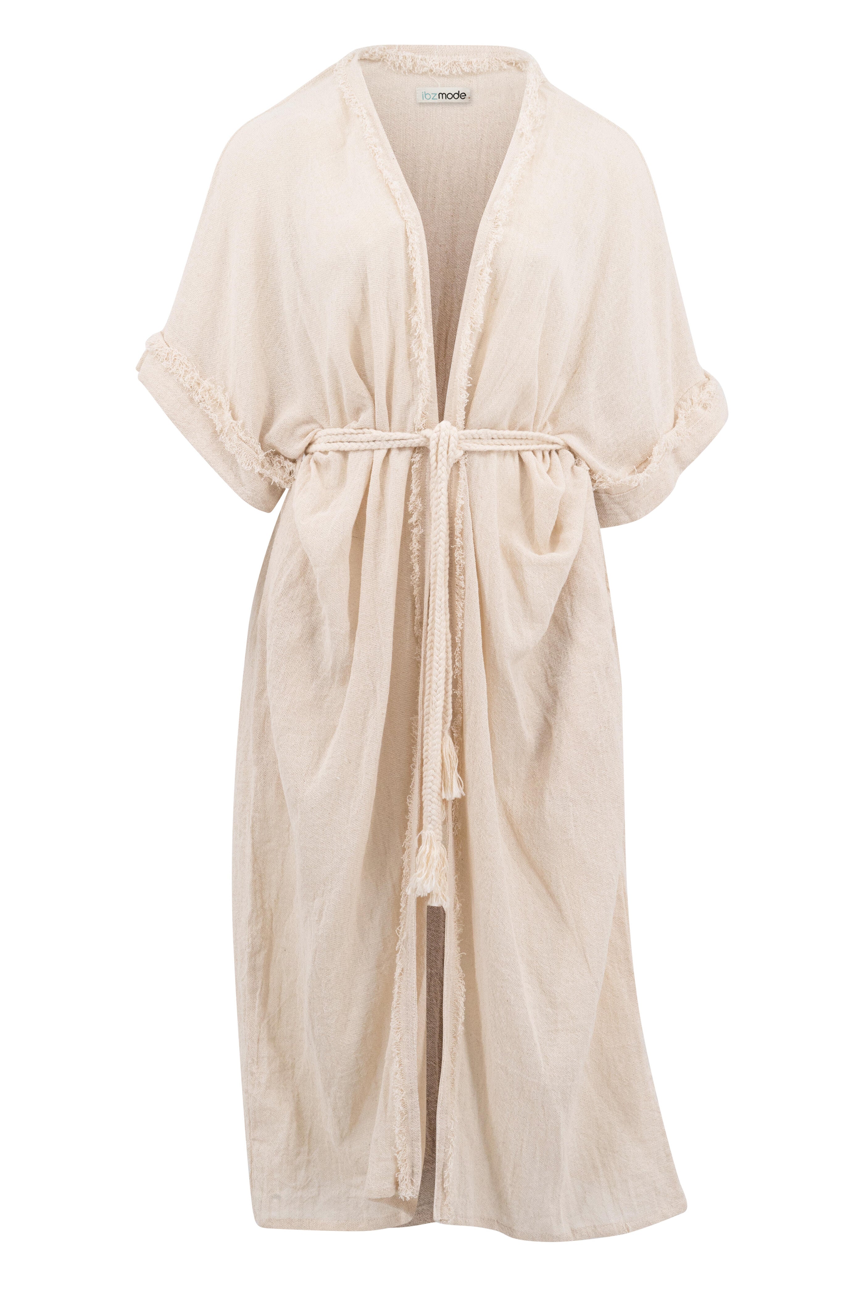 Bohemian kimono in ecru van ibzmode, Brands of Ibiza