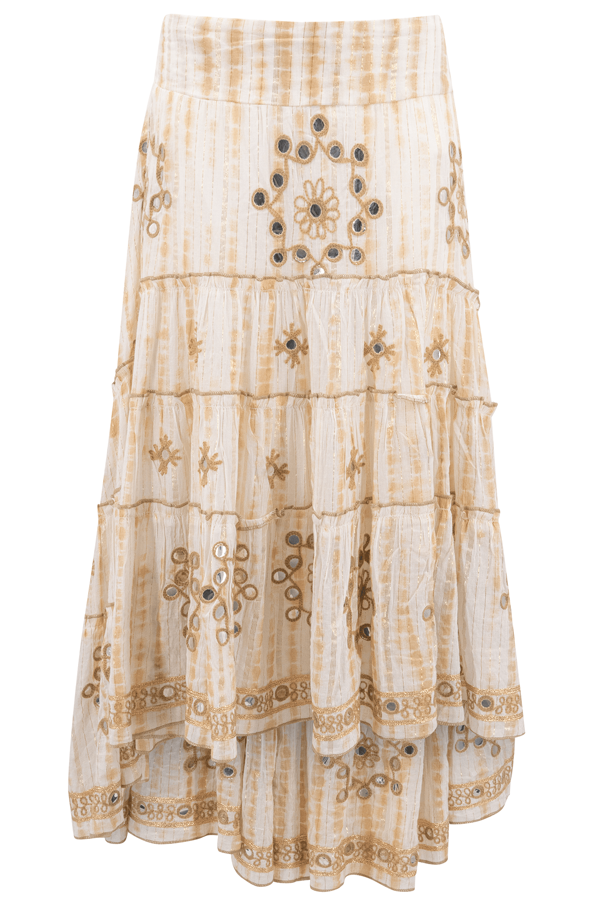 Bohemian rok in natural van ibzmode, Brands of Ibiza