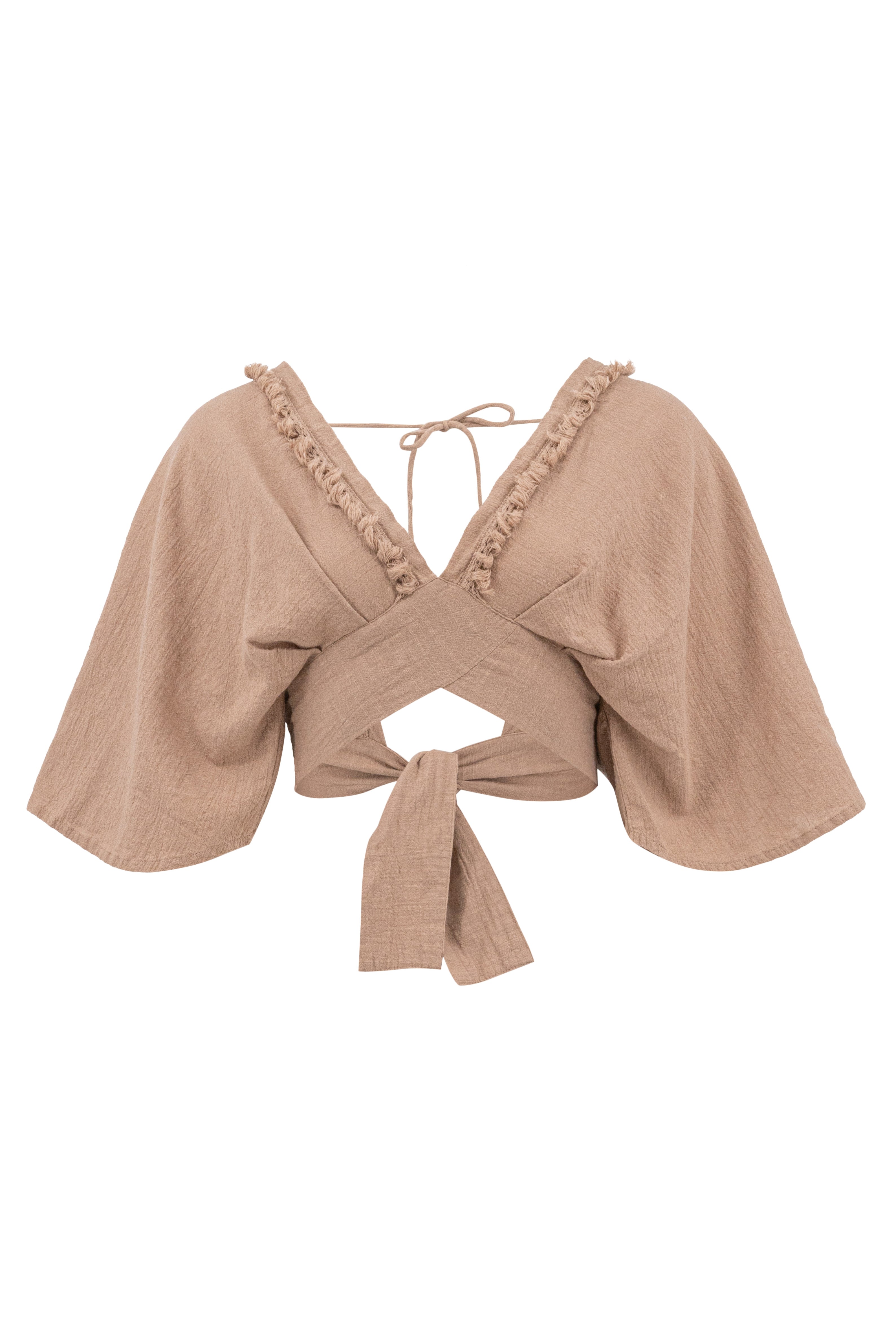 Bohemian top in brown from ibzmode, Brands of Ibiza