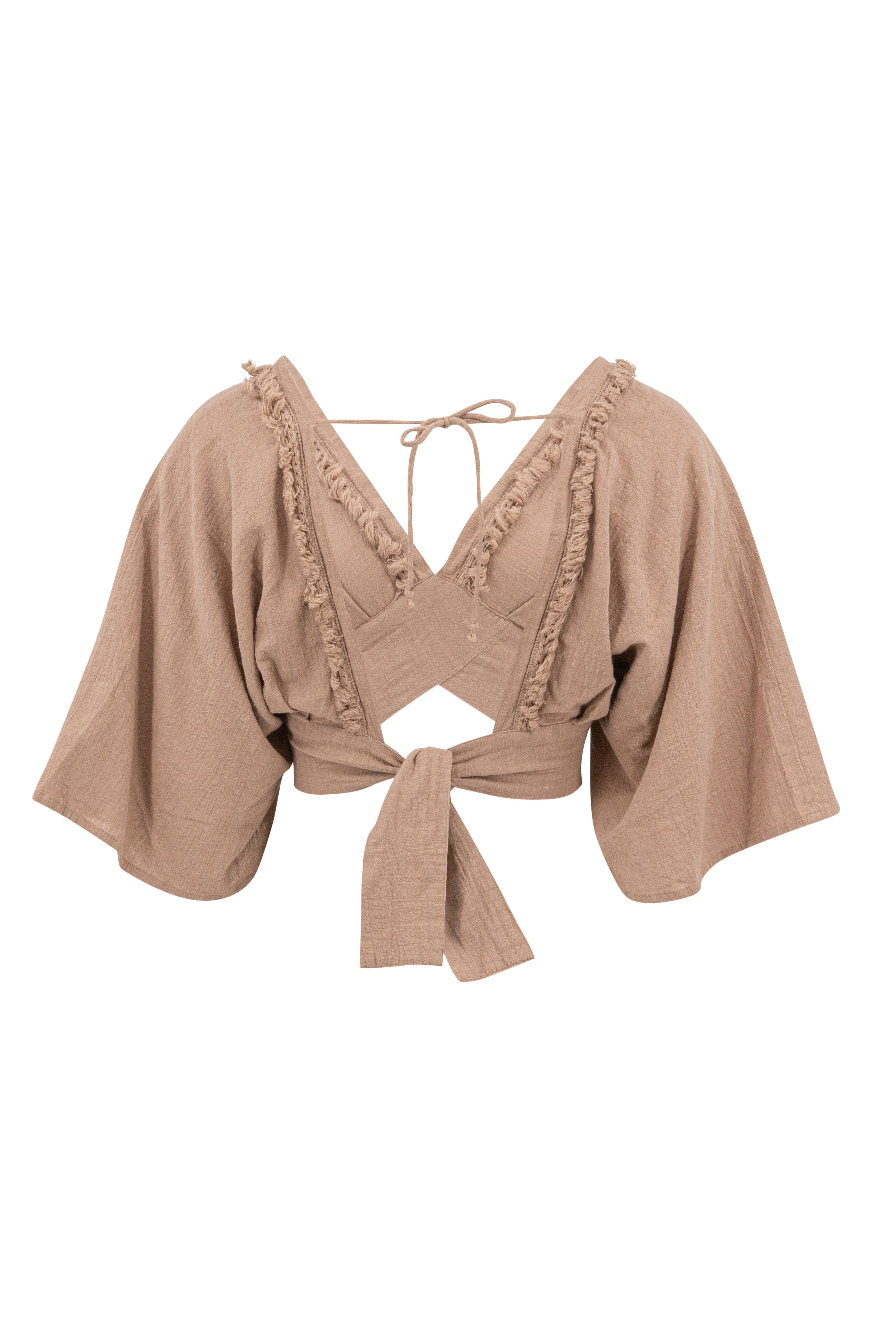 Bohemian top in brown from ibzmode, Brands of Ibiza