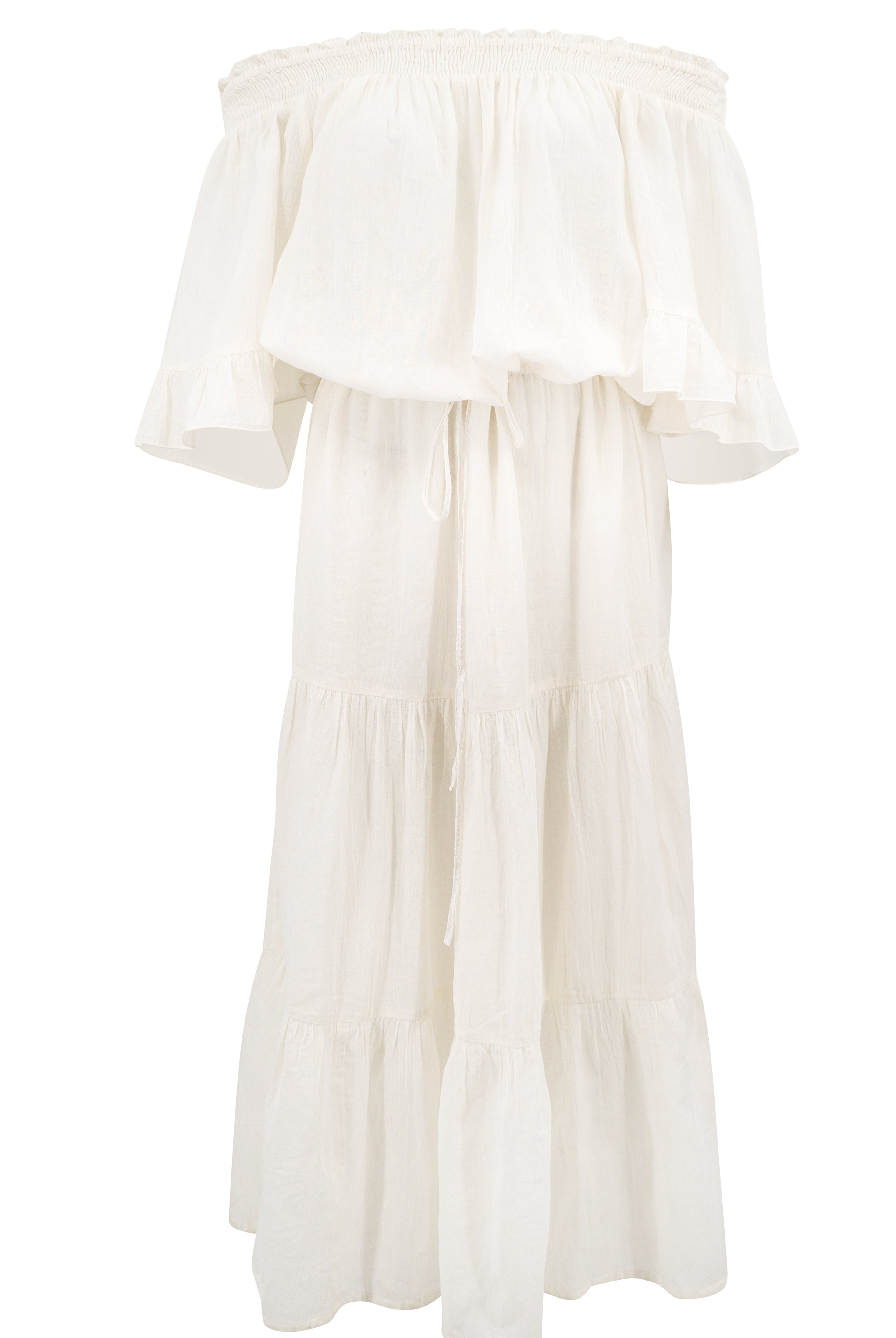 Bohemian jurk in ivory van ibzmode, Brands of Ibiza