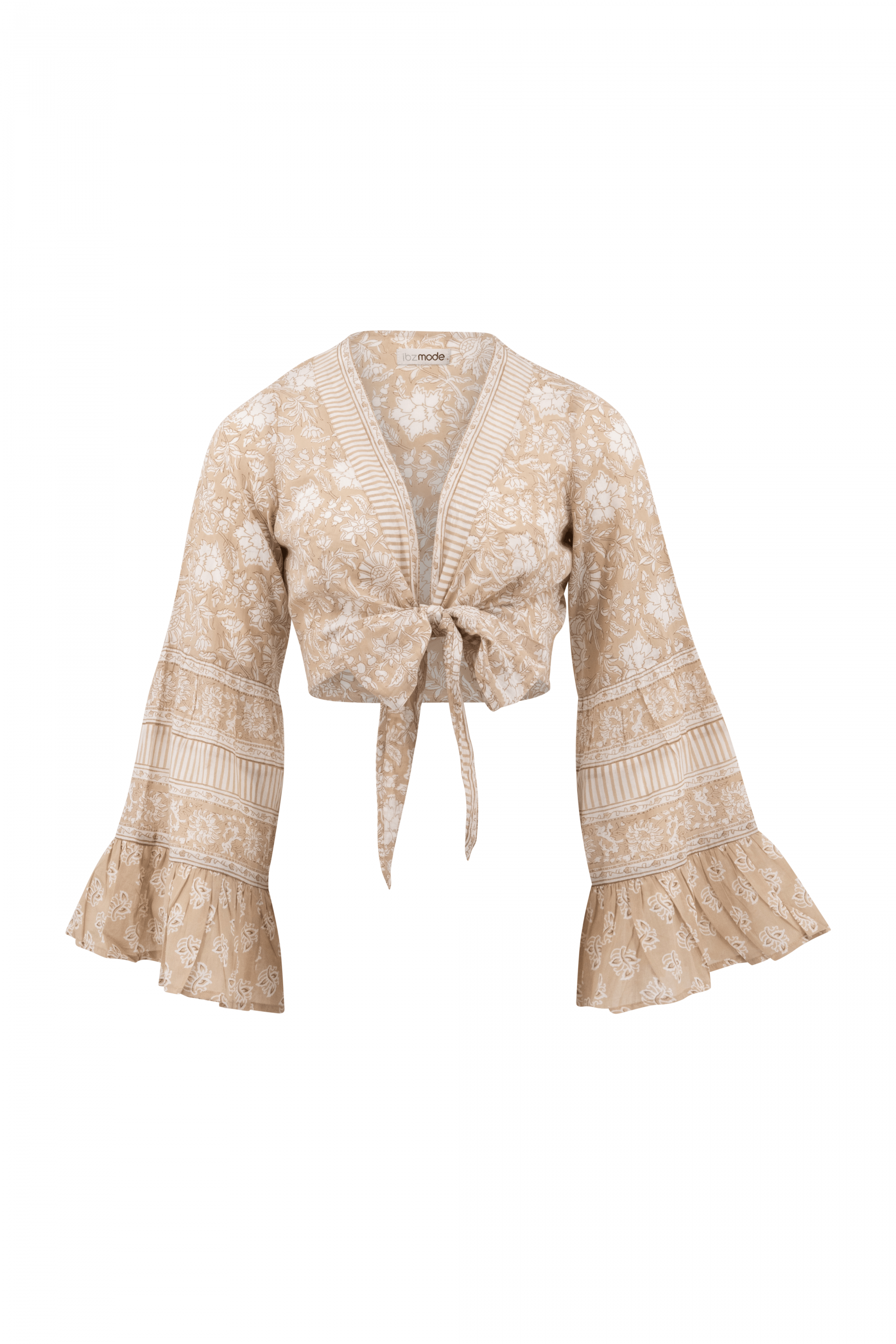 Bohemian top in natural van ibzmode, Brands of Ibiza