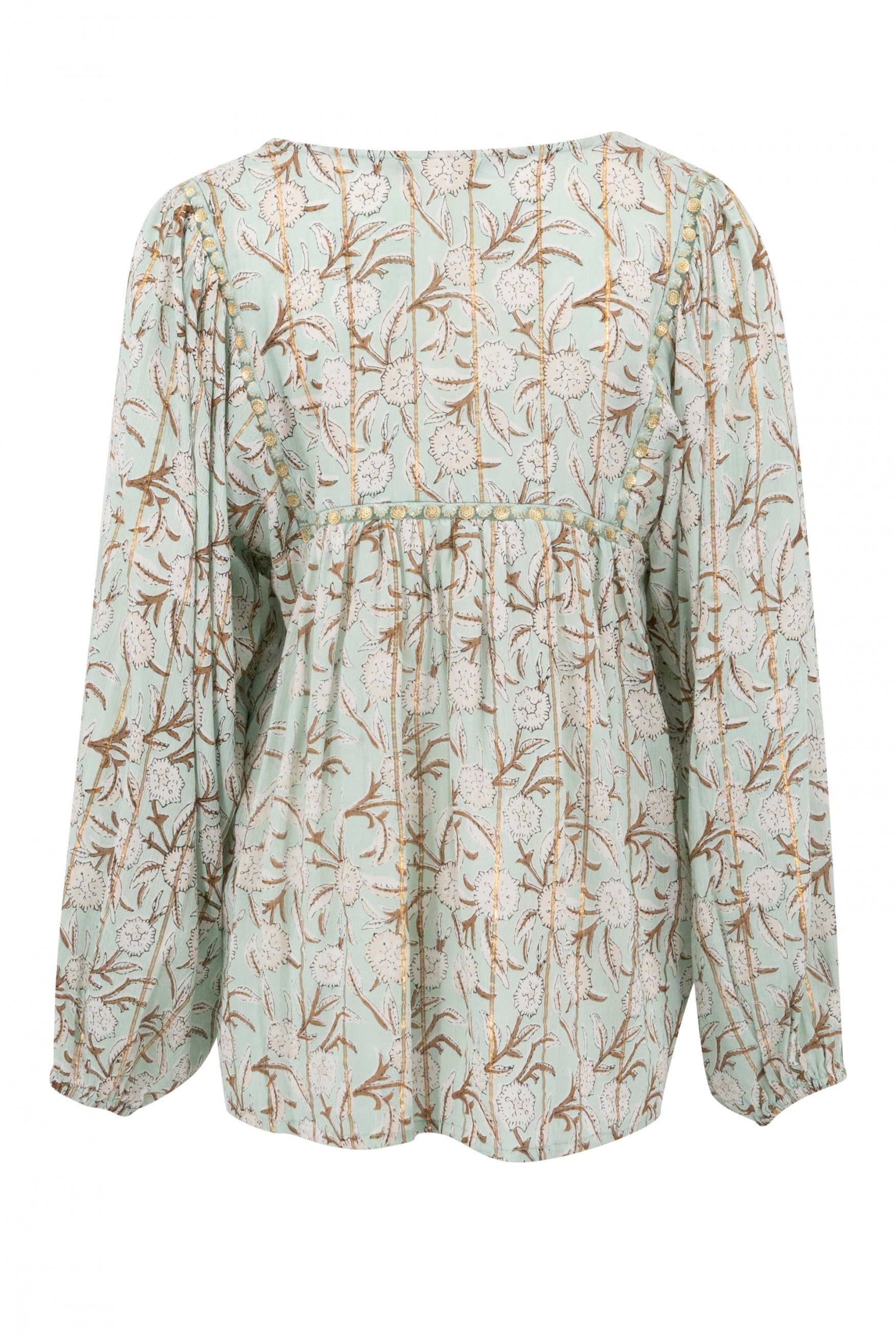 Bohemian blouse in mint from ibzmode, Brands of Ibiza