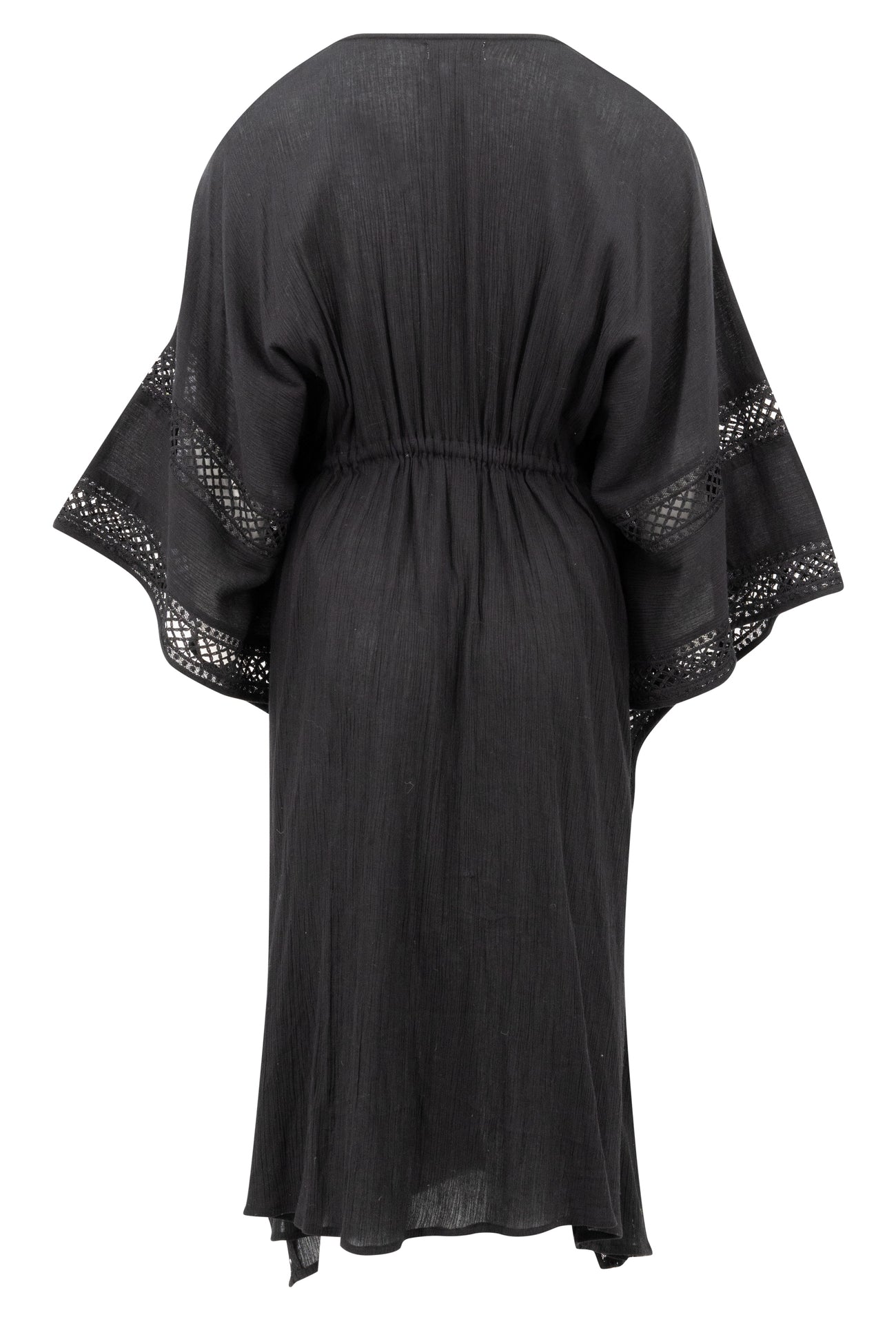 Bohemian kimono in black van ibzmode, Brands of Ibiza