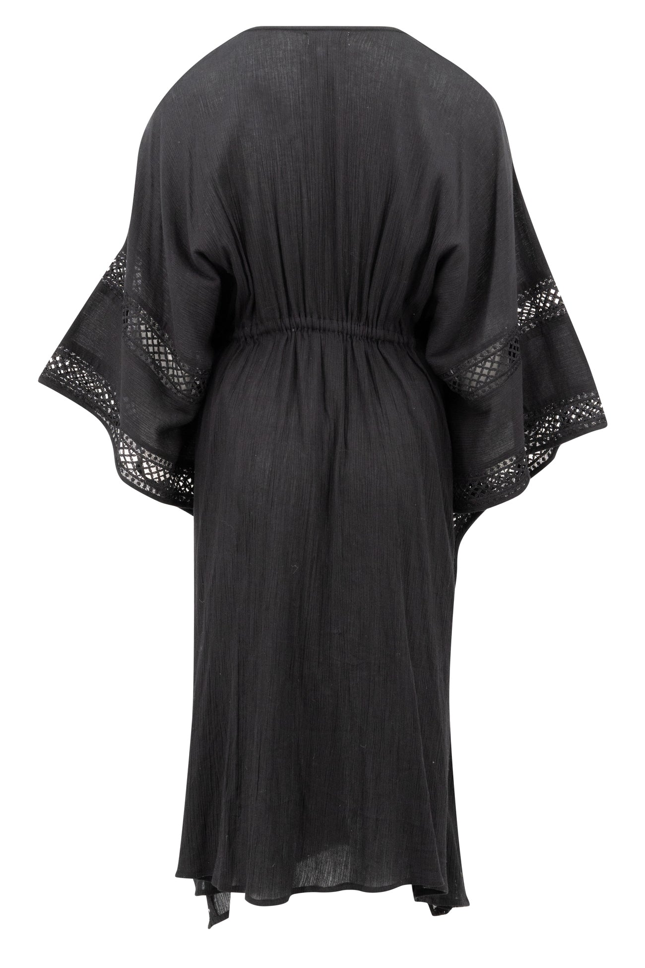 Bohemian kimono in black van ibzmode, Brands of Ibiza