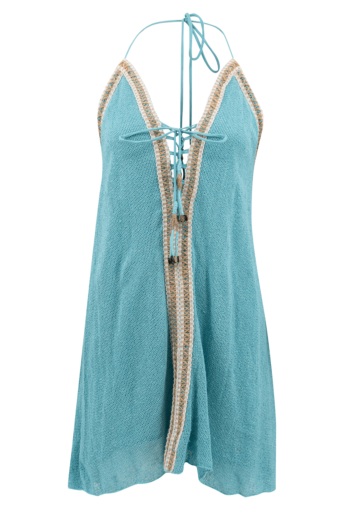 Bohemian jurk in aqua van ibzmode, Brands of Ibiza