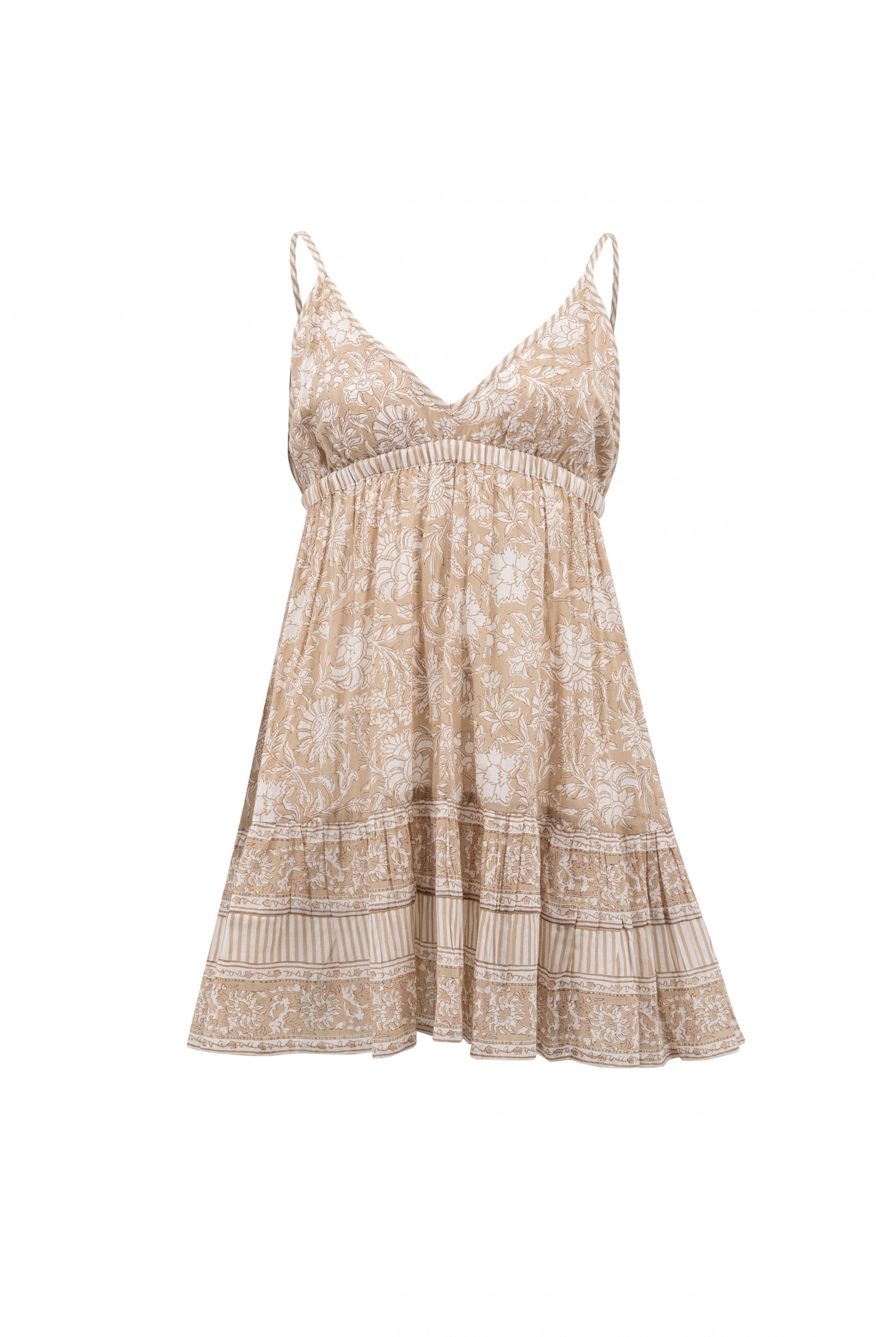 Bohemian jurk in natural van ibzmode, Brands of Ibiza