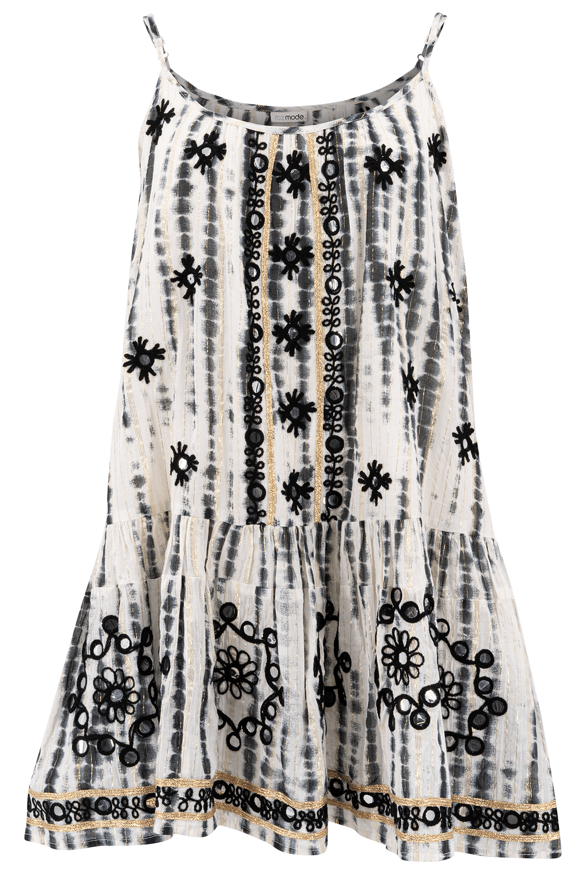 Bohemian jurk in black van ibzmode, Brands of Ibiza