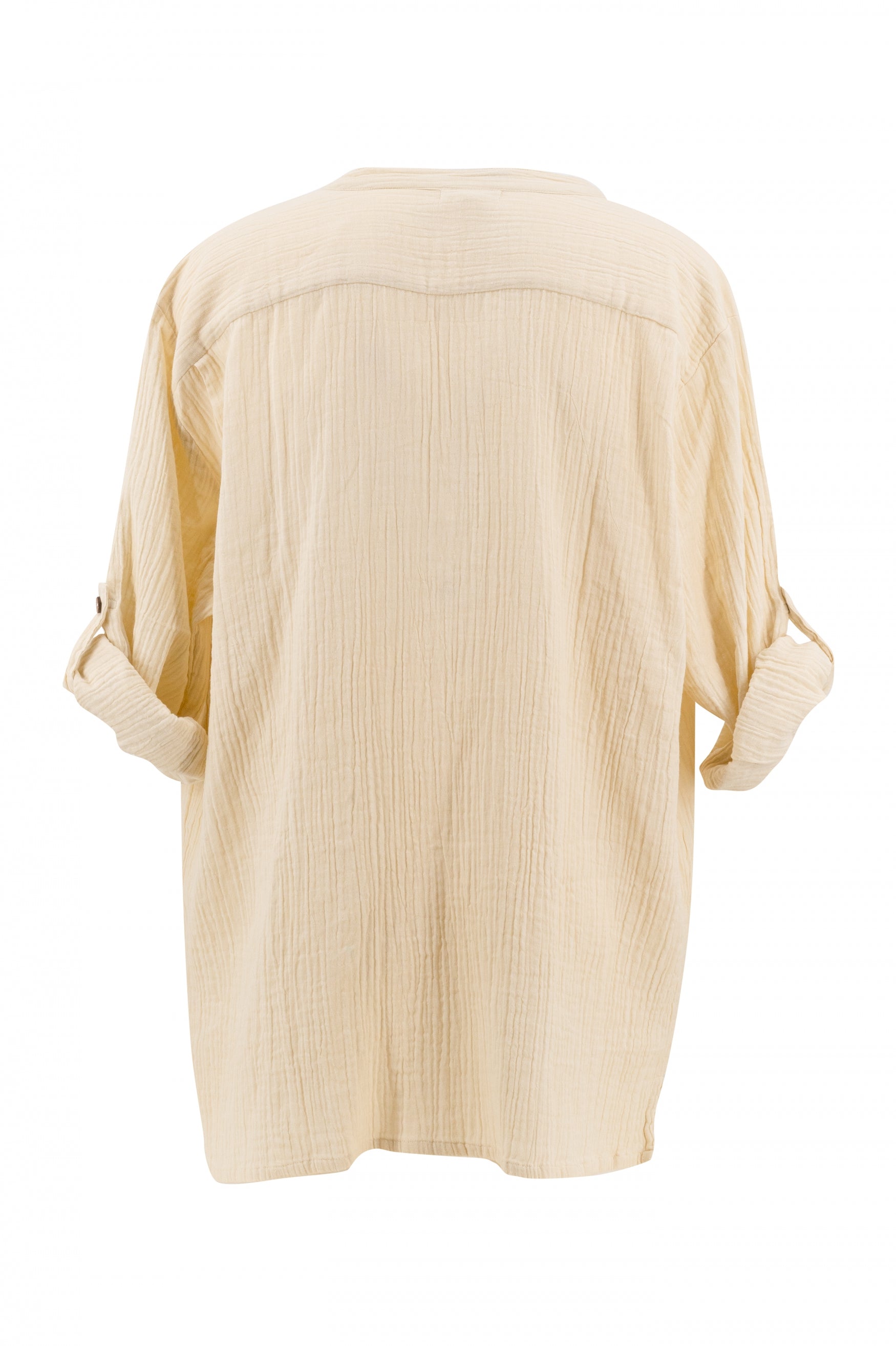 Bohemian blouse in ecru van ibzmode, Brands of Ibiza