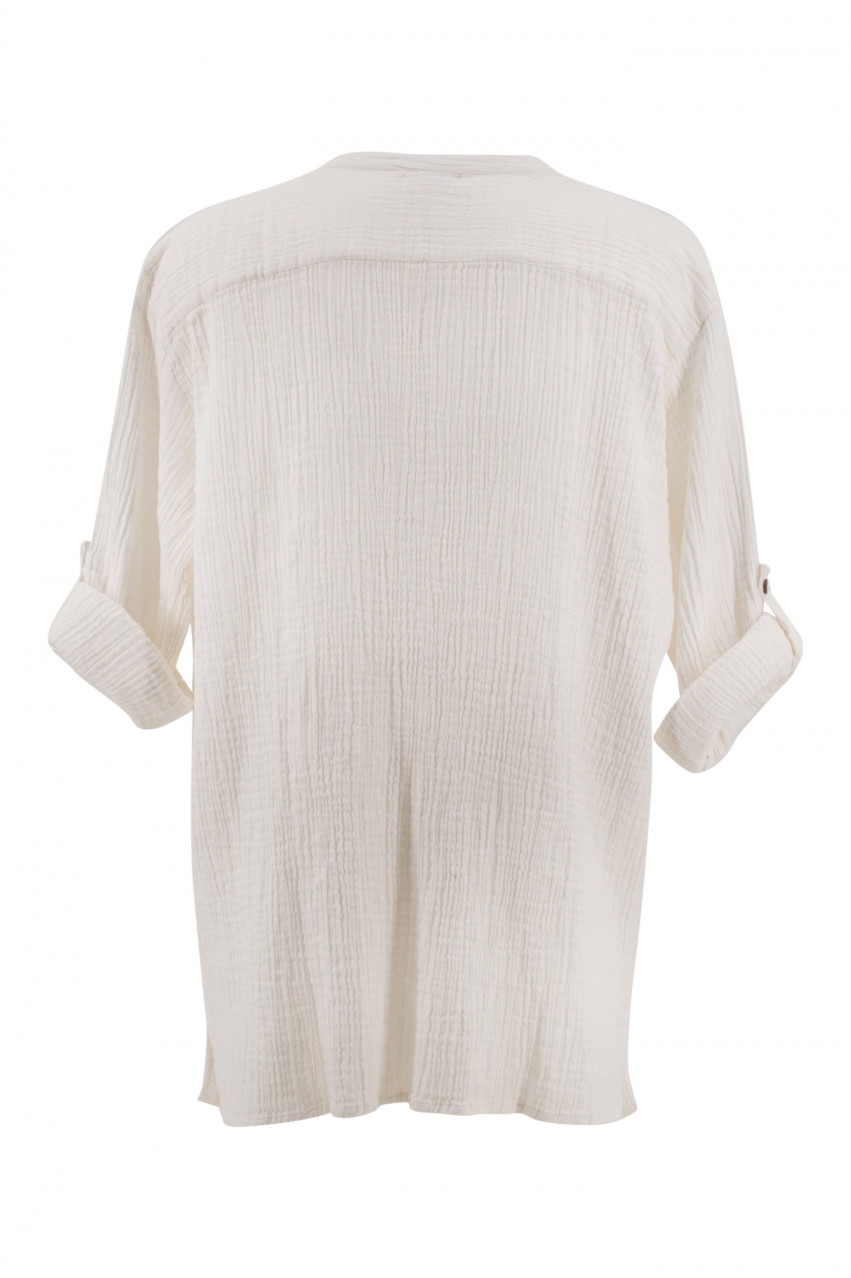 Bohemian blouse in white van ibzmode, Brands of Ibiza