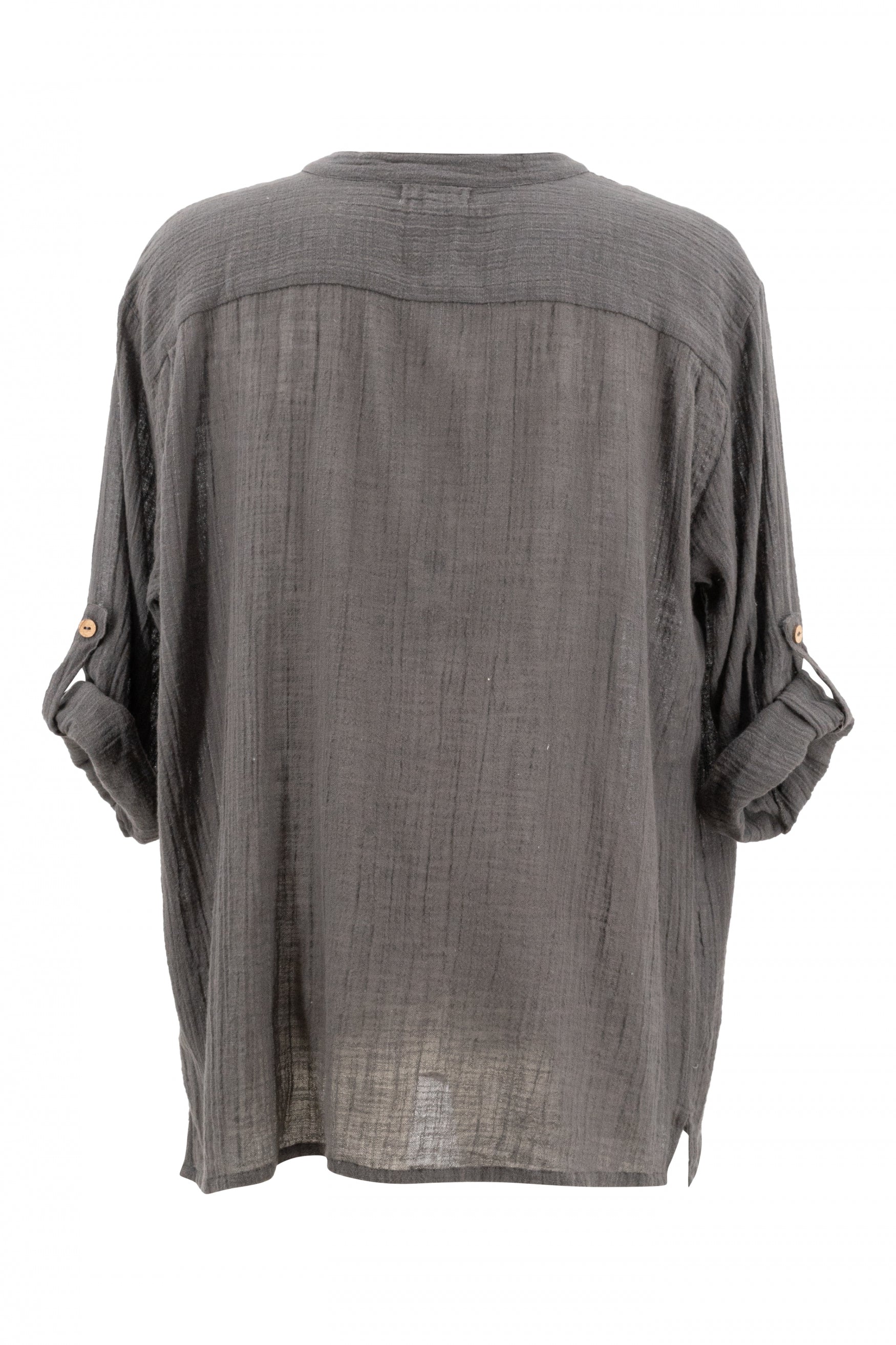 Bohemian blouse in anthracite van ibzmode, Brands of Ibiza