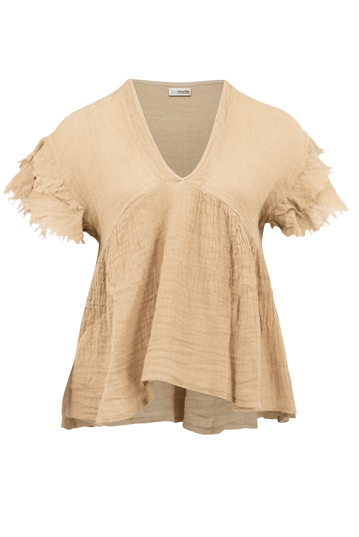 Bohemian top in cognac van ibzmode, Brands of Ibiza