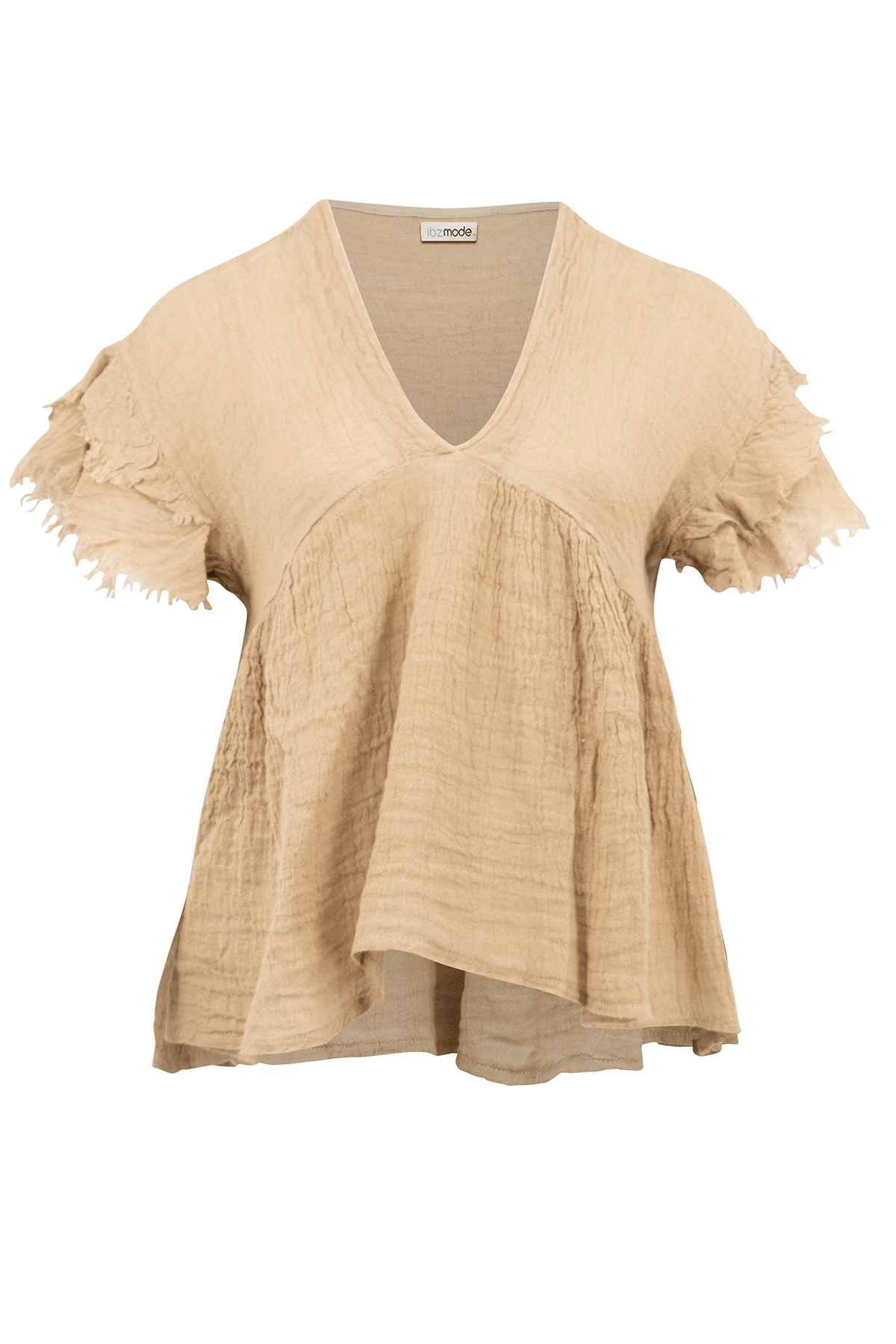 Bohemian top in cognac van ibzmode, Brands of Ibiza