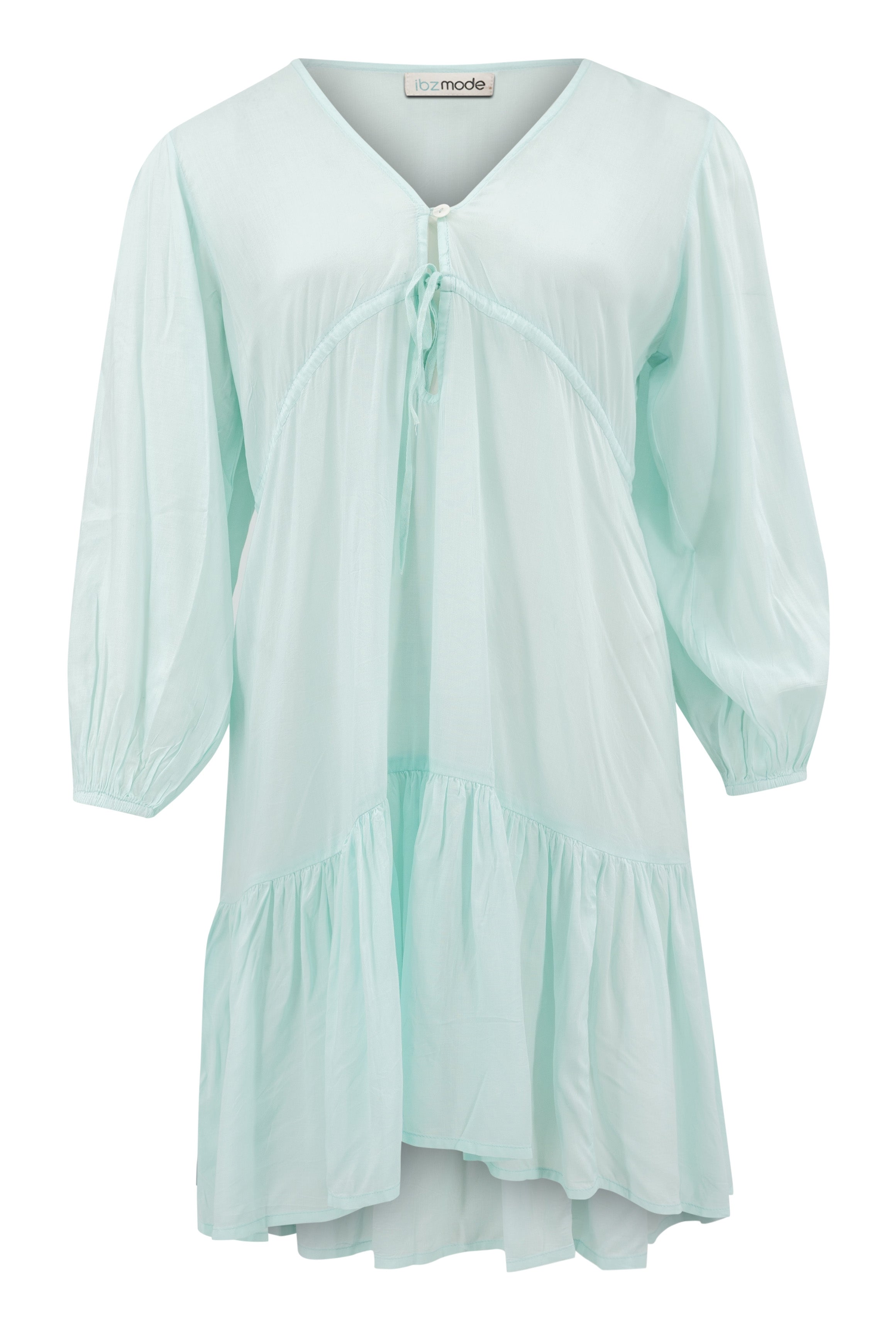 Bohemian dress in mint from ibzmode, Brands of Ibiza