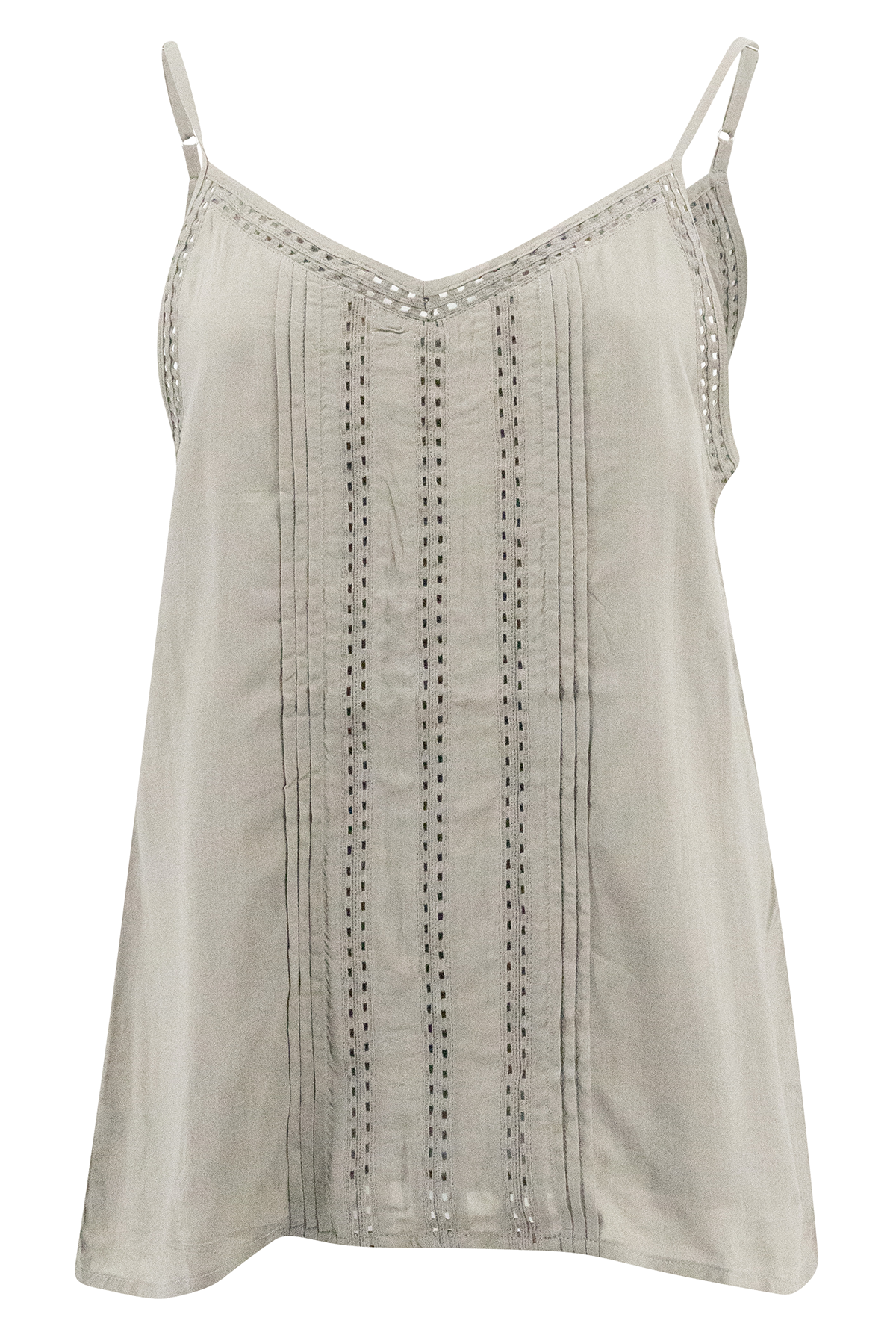 Top bohemio en color caqui de ibzmode, Marcas de Ibiza