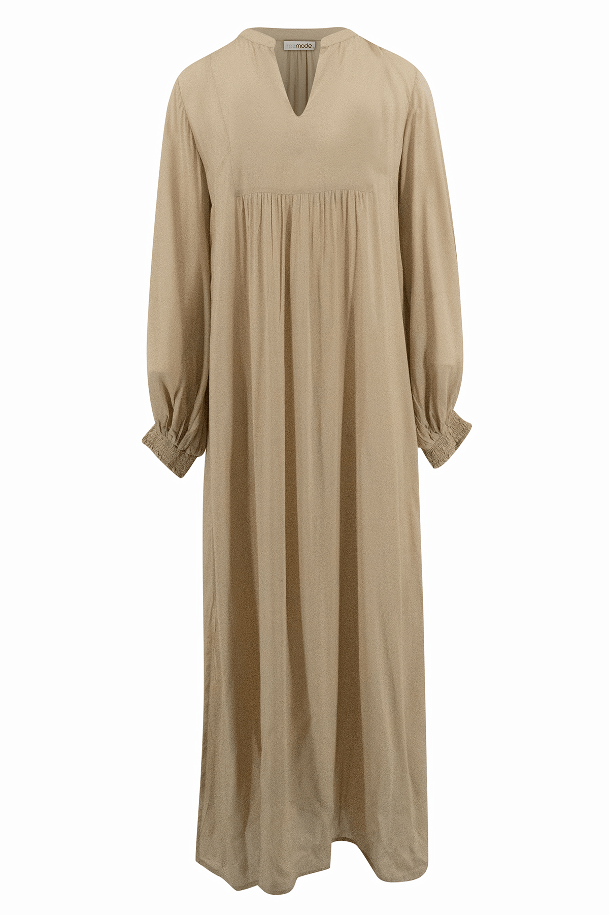 Bohemian jurk in sand van ibzmode, Brands of Ibiza