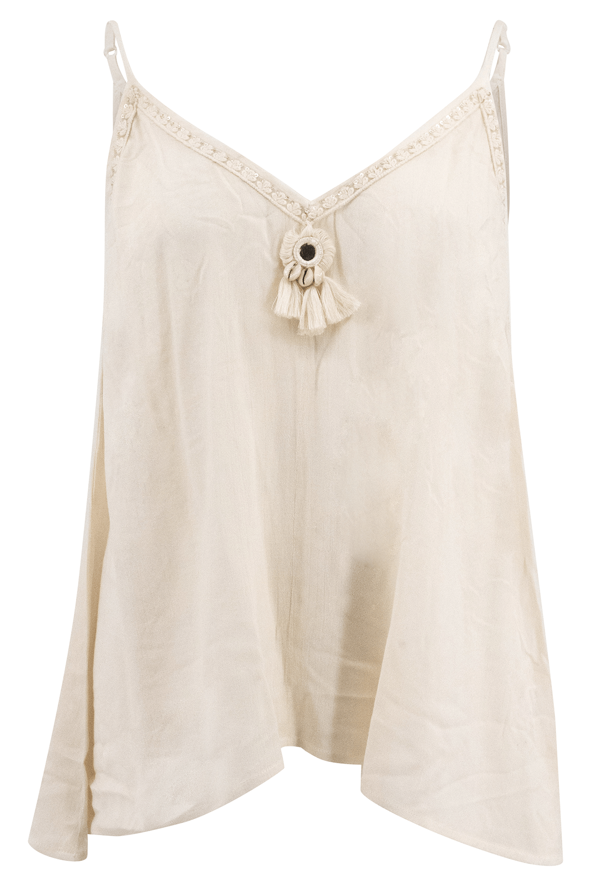 Bohemian top in natural by ibzmode, Brands of Ibiza