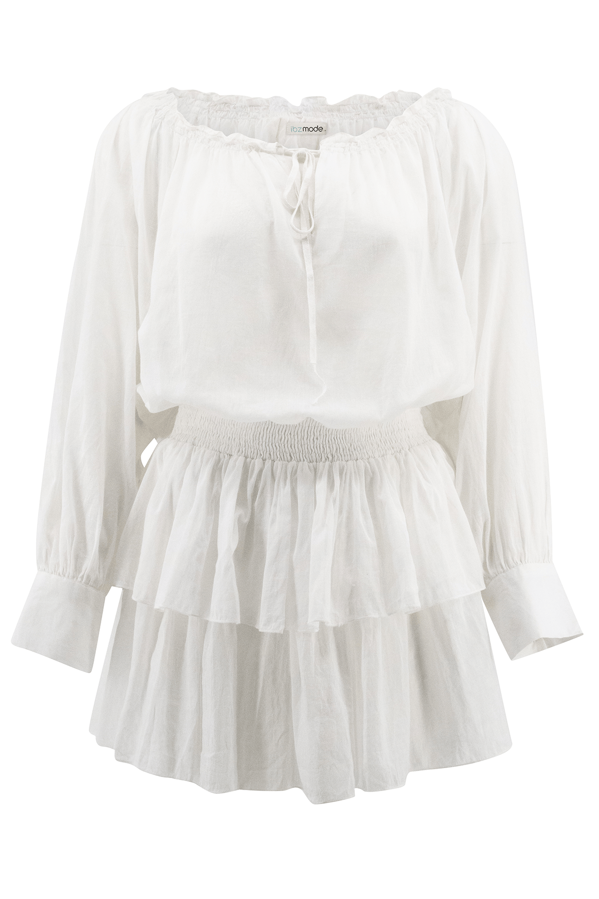 Bohemian jurk in ivory van ibzmode, Brands of Ibiza