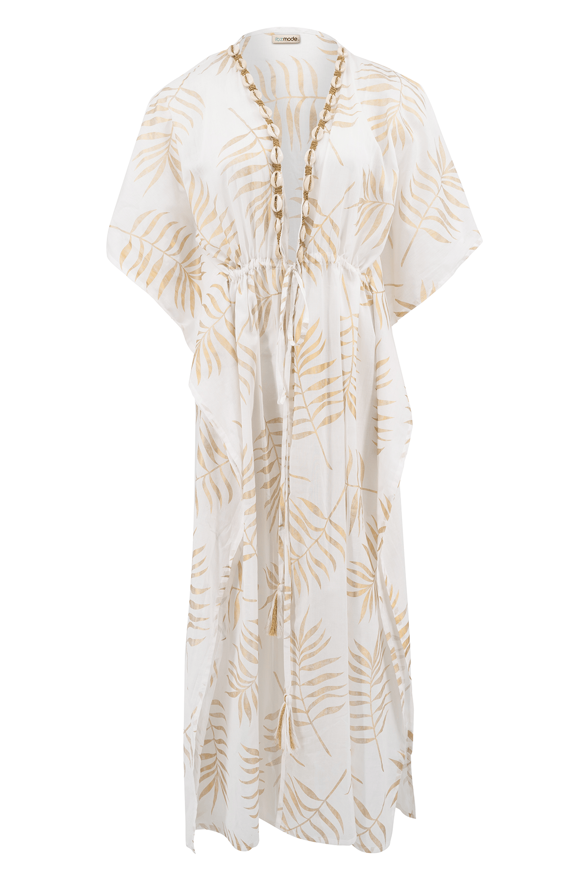 Kimono bohemio en blanco de ibzmode, Marcas de Ibiza
