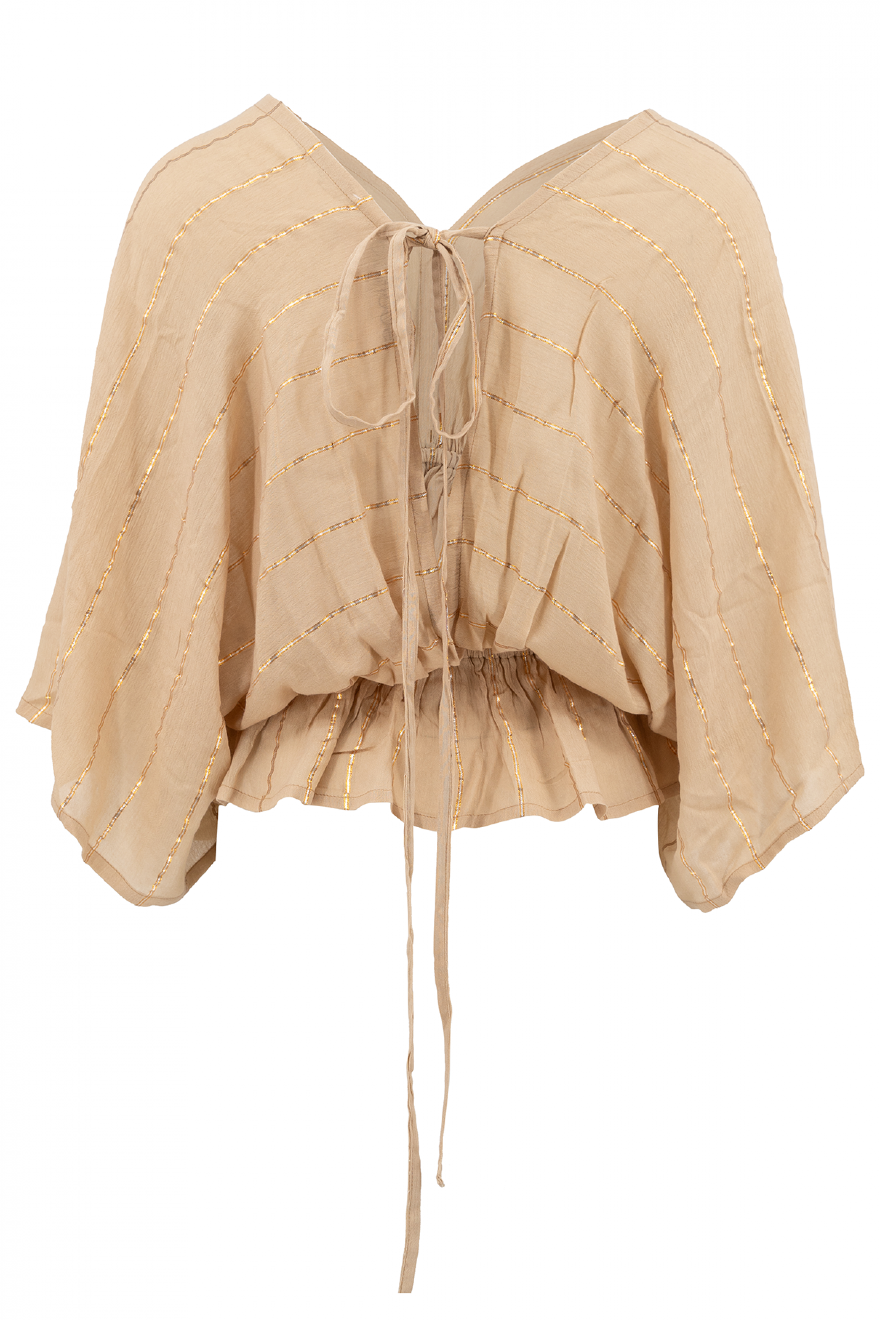 Bohemian-Oberteil in Sand von ibzmode, Brands of Ibiza
