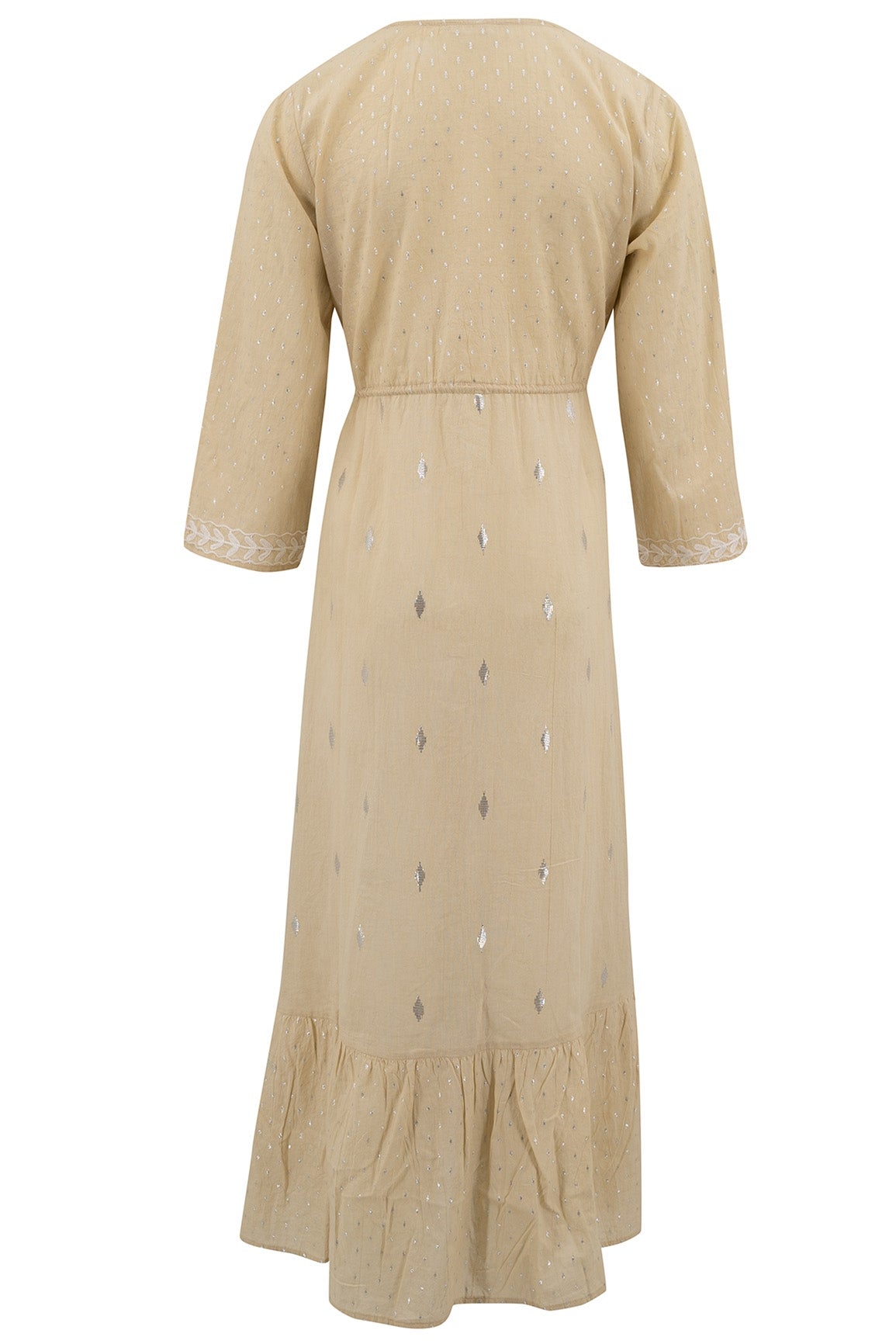 Bohemian jurk in sand van ibzmode, Brands of Ibiza