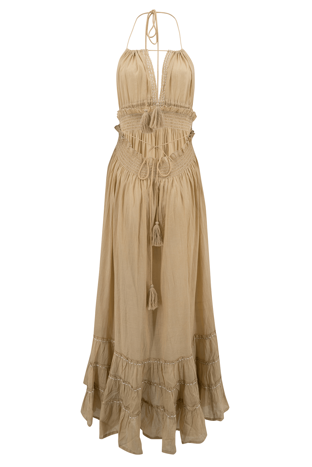 Vestido bohemio en arena de ibzmode, Marcas de Ibiza