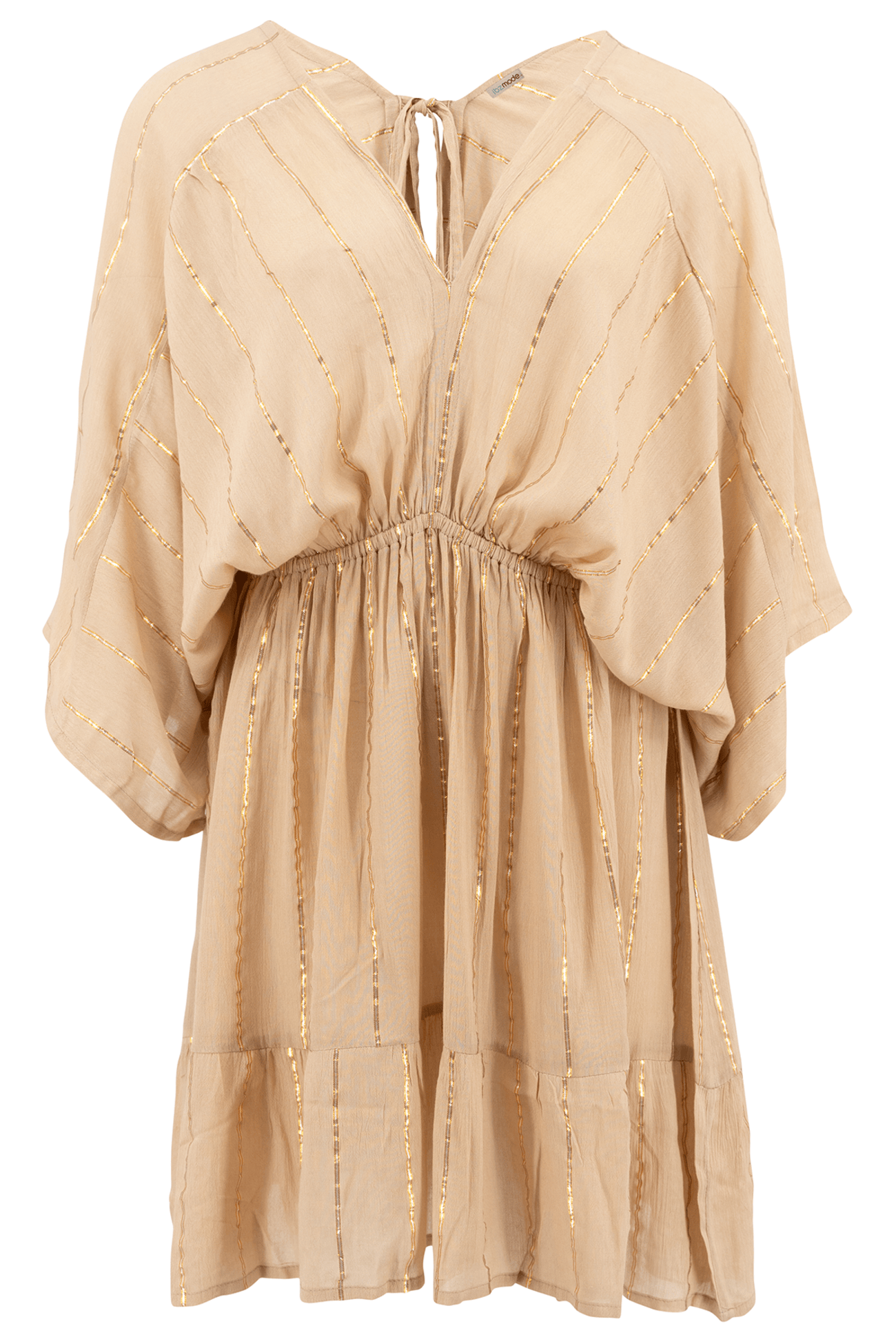 Vestido bohemio en color arena de ibzmode, Brands of Ibiza