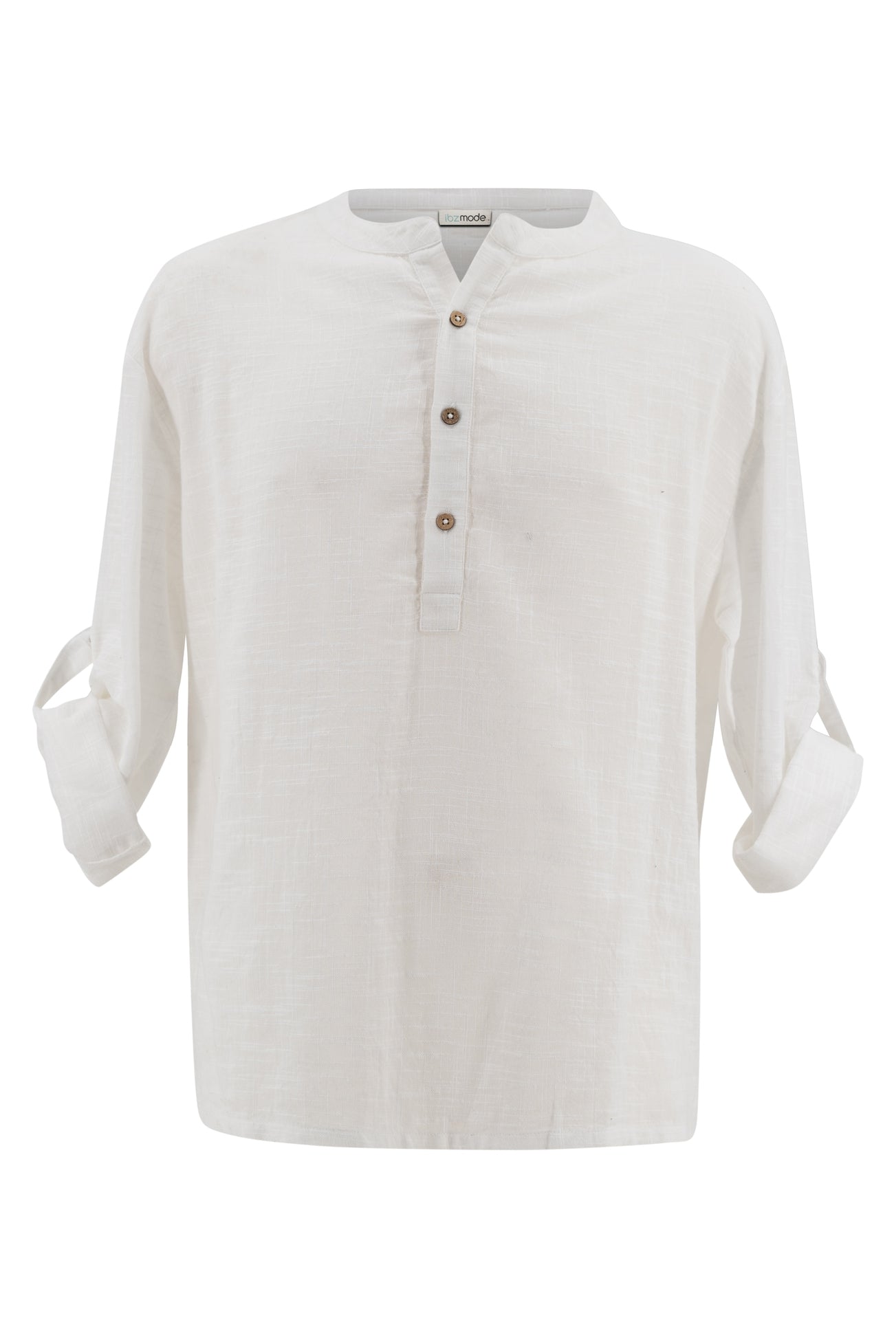 Bohemian blouse in white van ibzmode, Brands of Ibiza