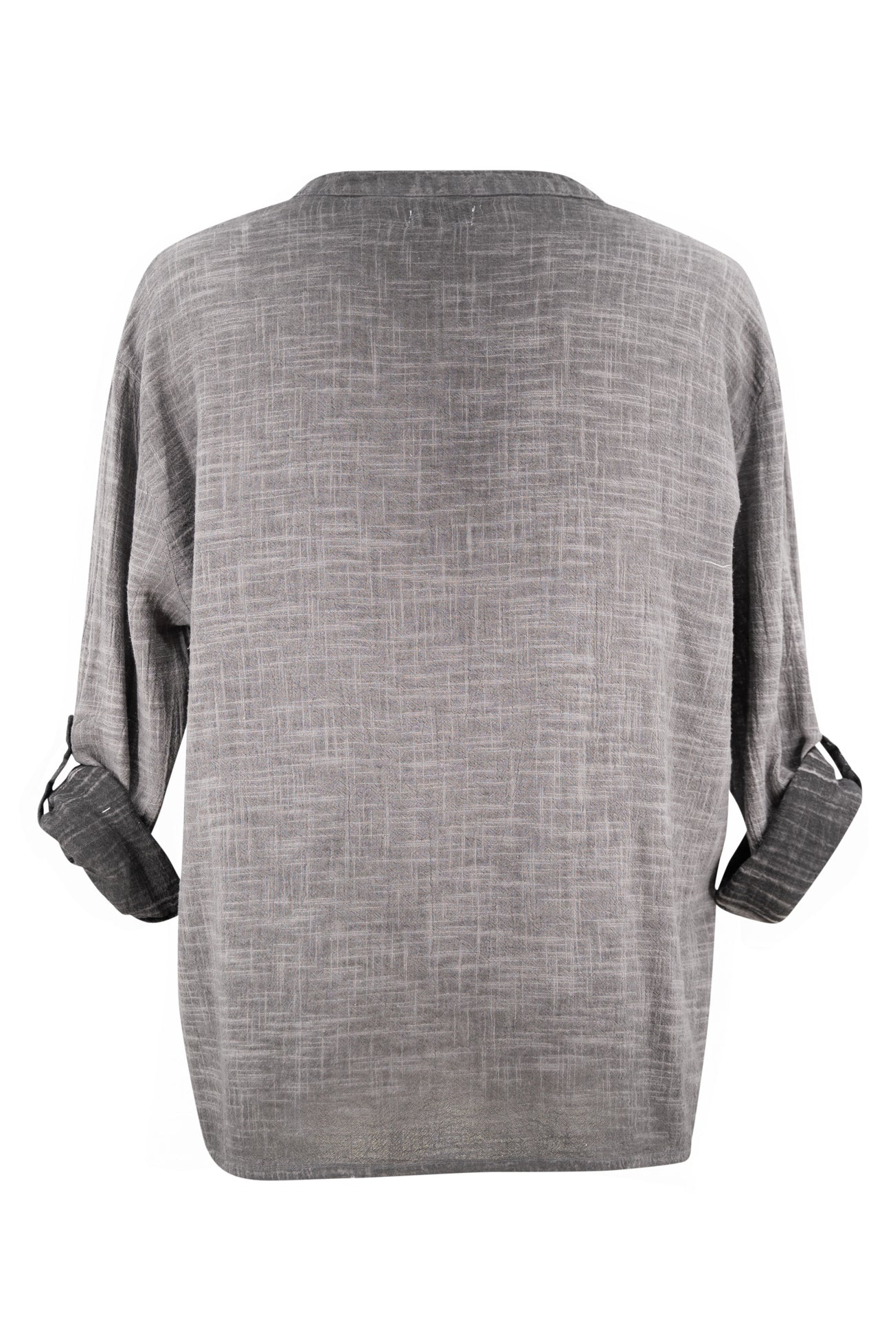 Bohemian blouse in anthracite van ibzmode, Brands of Ibiza