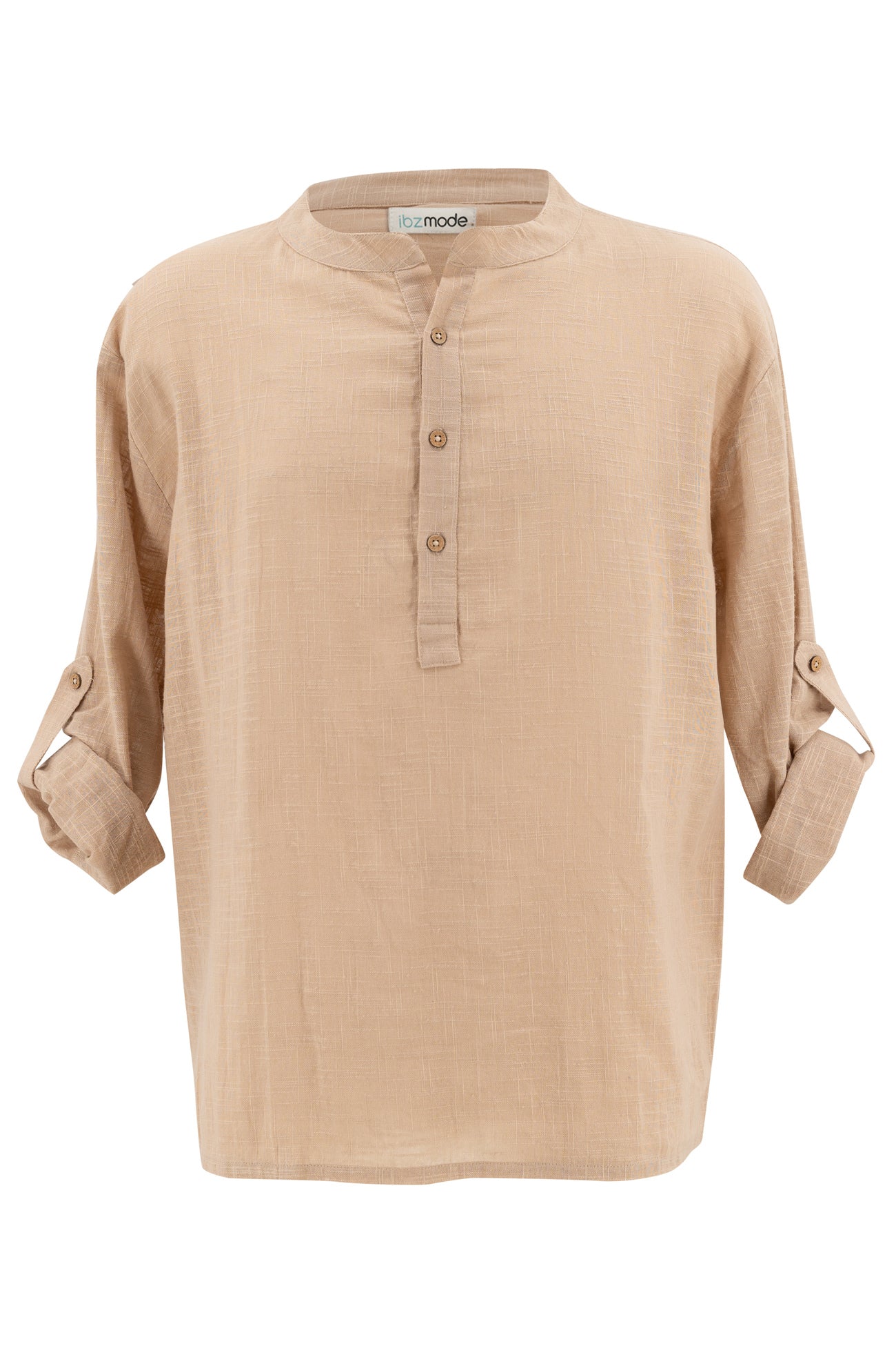 Bohemian blouse in sand van ibzmode, Brands of Ibiza