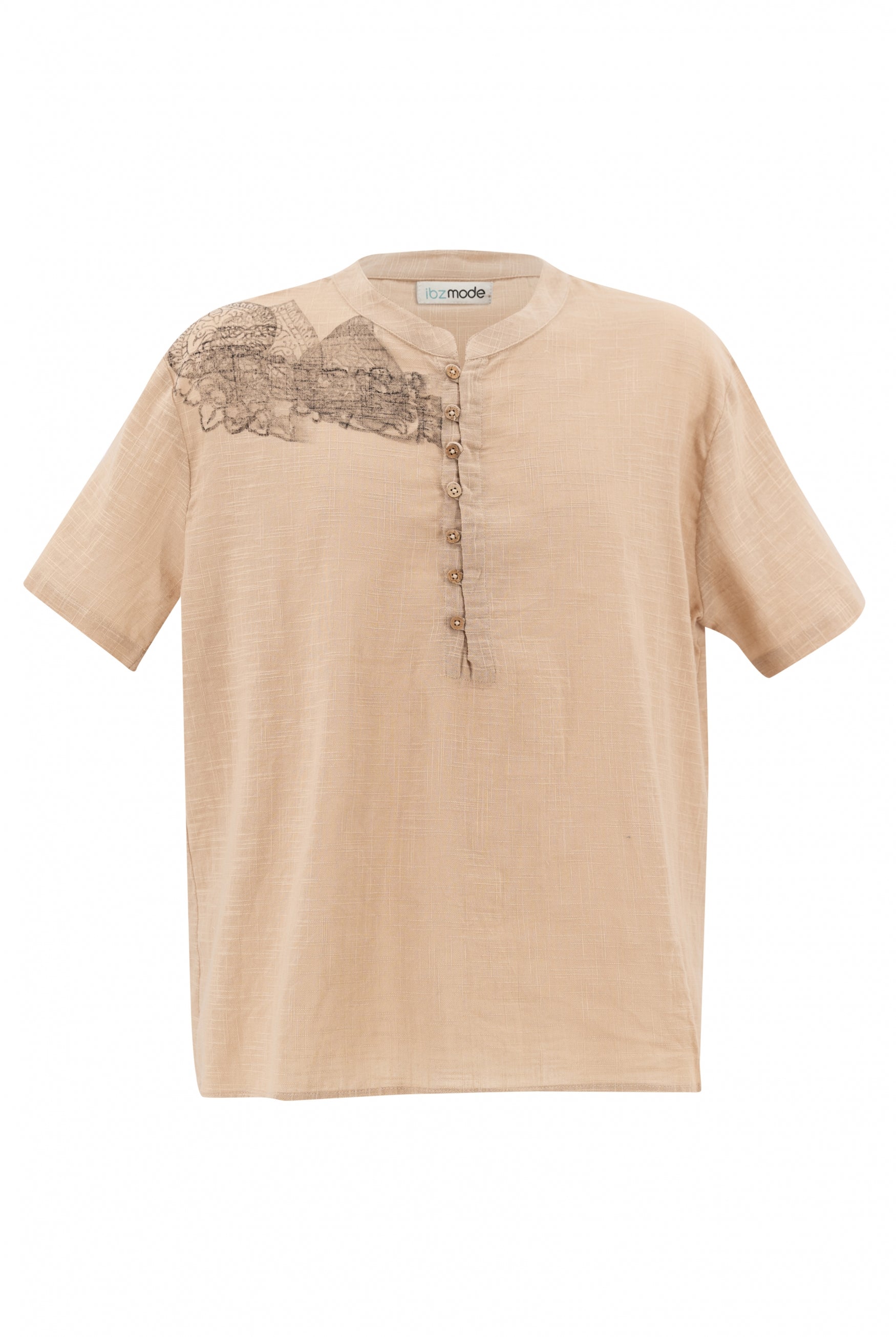 Bohemian blouse in sand van ibzmode, Brands of Ibiza