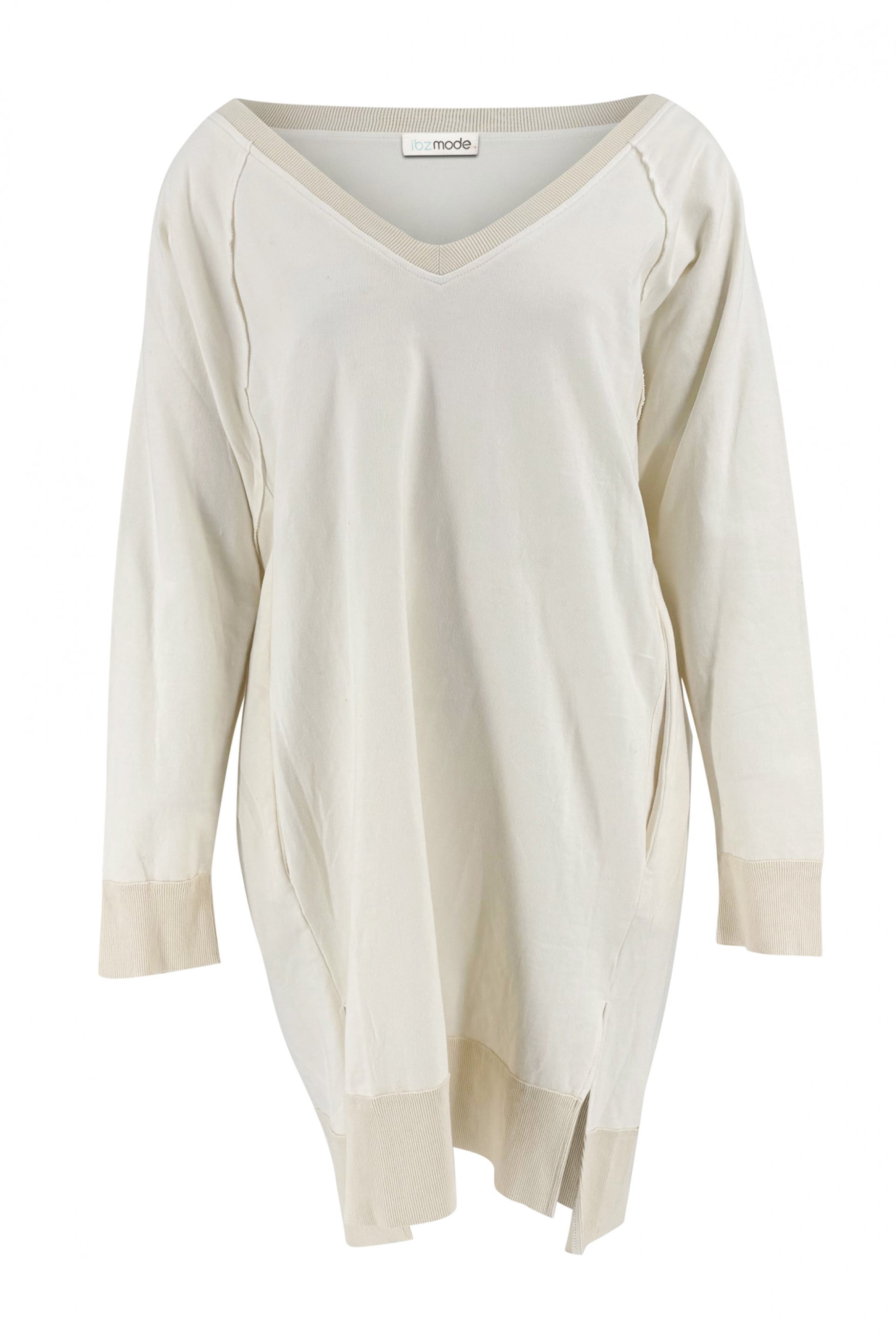 Bohemian jurk in ecru van ibzmode, Brands of Ibiza